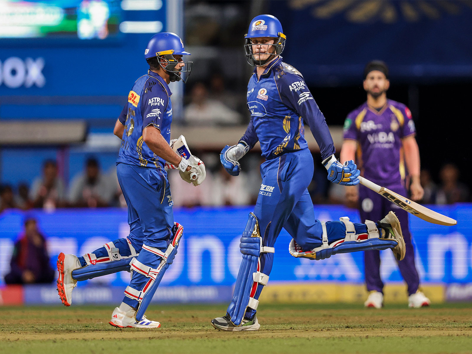 Mumbai Indians' Rohit Sharma (left) and Ryan Rickelton (right) (Photo: ANI)