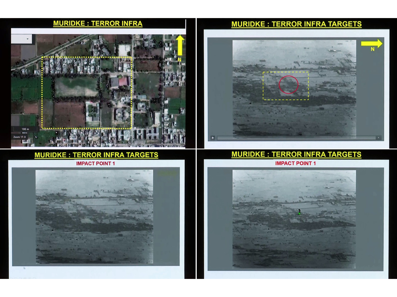 Muridke Lashkar training base before and after missile impact during Operation Sindoor (File Photo/ANI) Muridke Lashkar training base before and after missile impact during Operation Sindoor (File Photo/ANI)