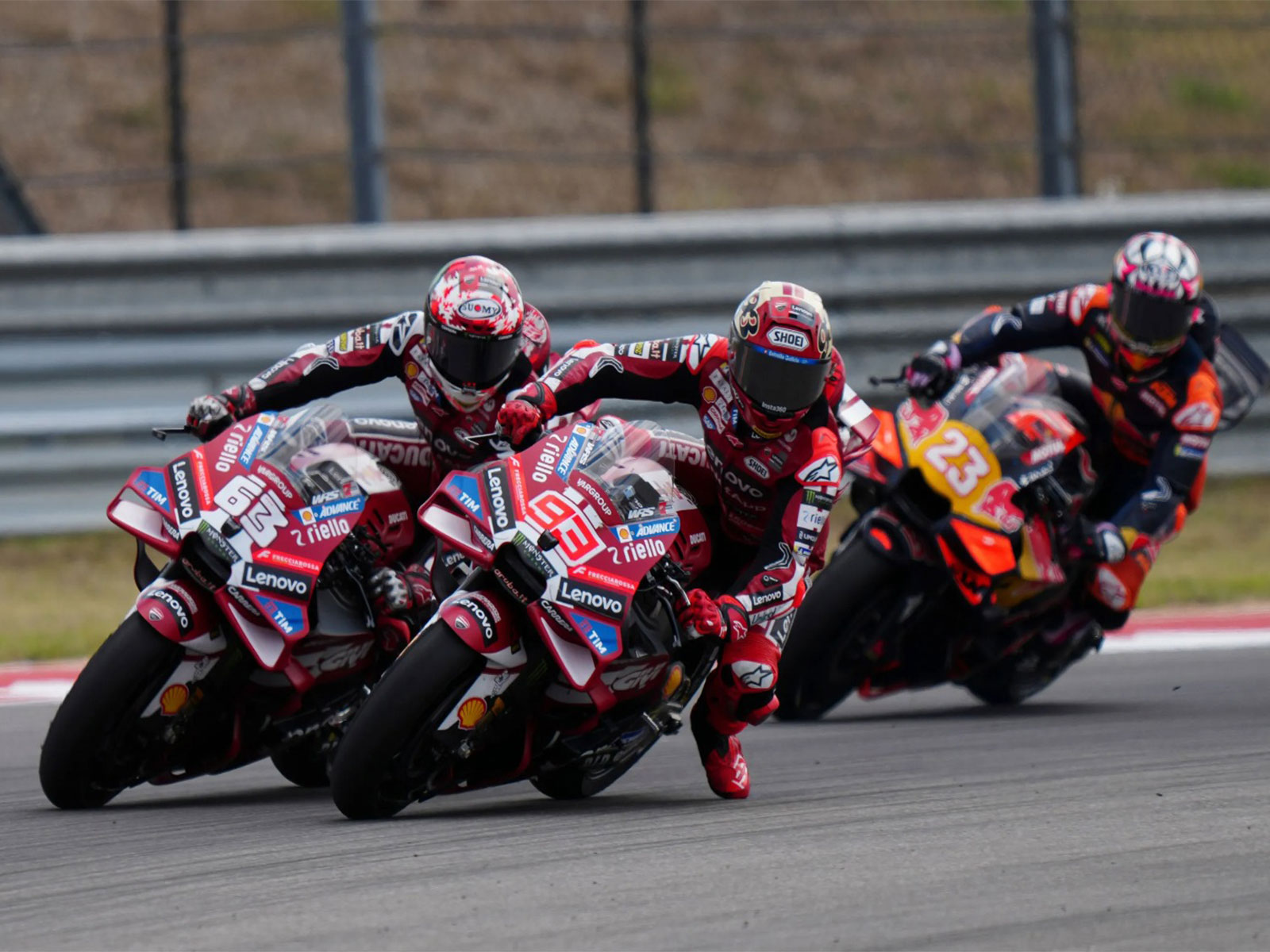 Riders at COTA during the US GP 2026 race (Photo: MotoGP)