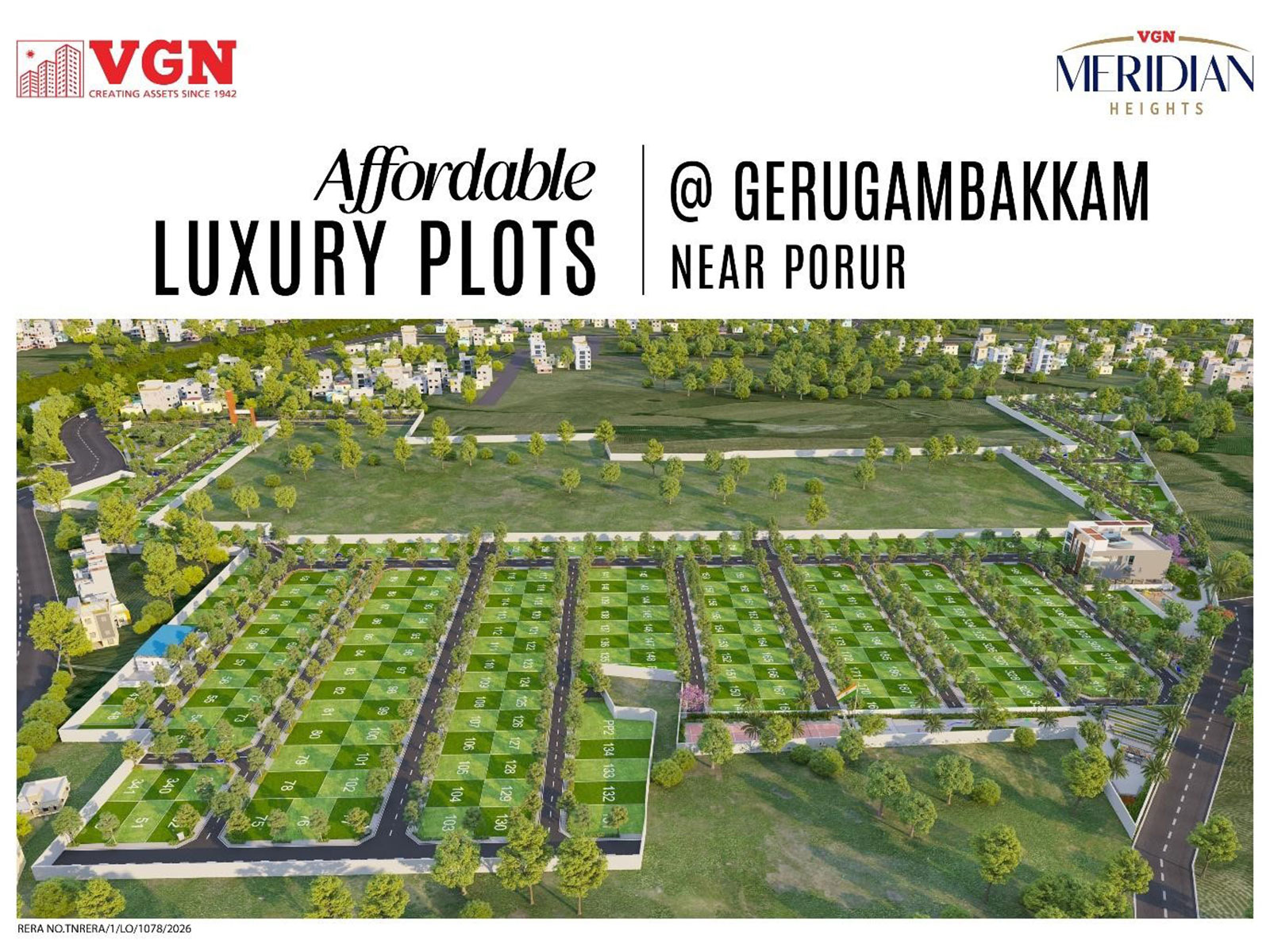 VGN Homes Launches ‘VGN Meridian Heights’ in Gerugambakkam,: Premium Plotted Development Offering 4X Growth Potential 