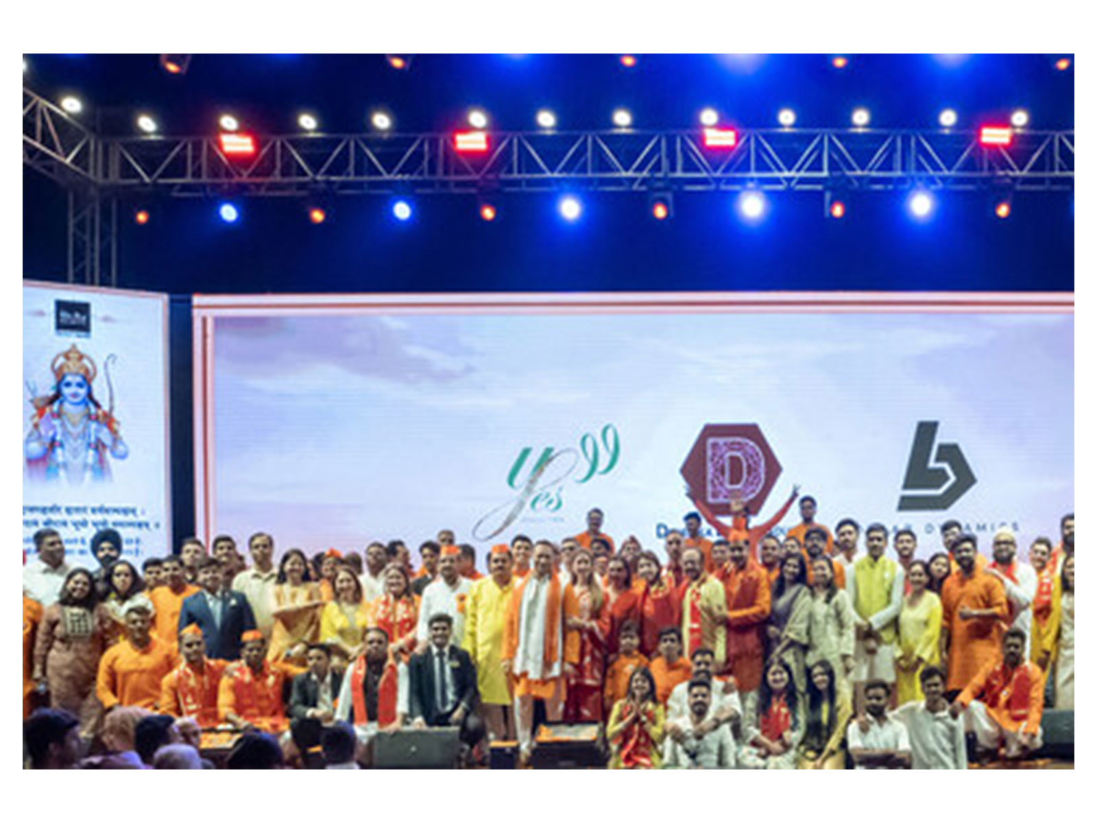 Mr. Jimmy Mistry, Founder and CMD, Della Townships, joined by the entire Della family at the Ram Navami celebrations hosted at Della Resorts