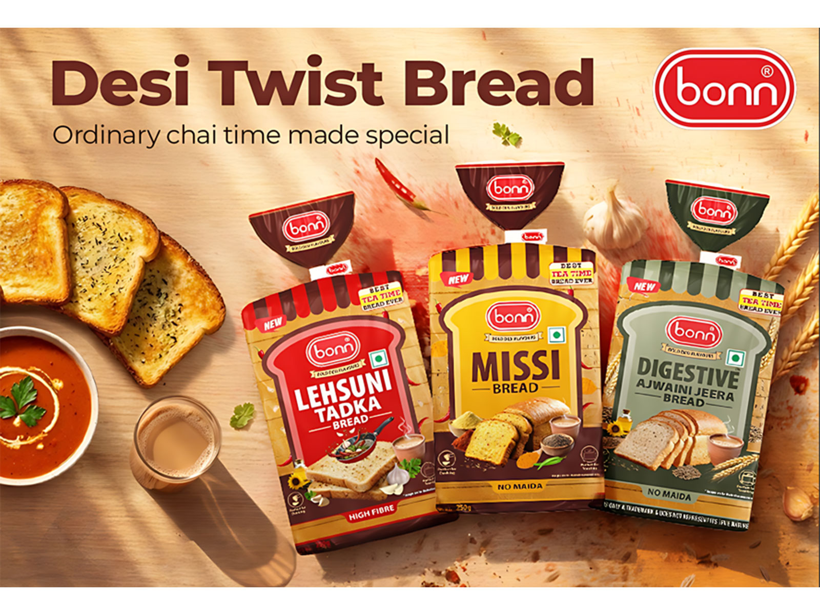 Reimagining Snack timer Special Chai-Time with Bold and Desi Indian Flavours & Expanding the Bread Category into New Consumption Occasions