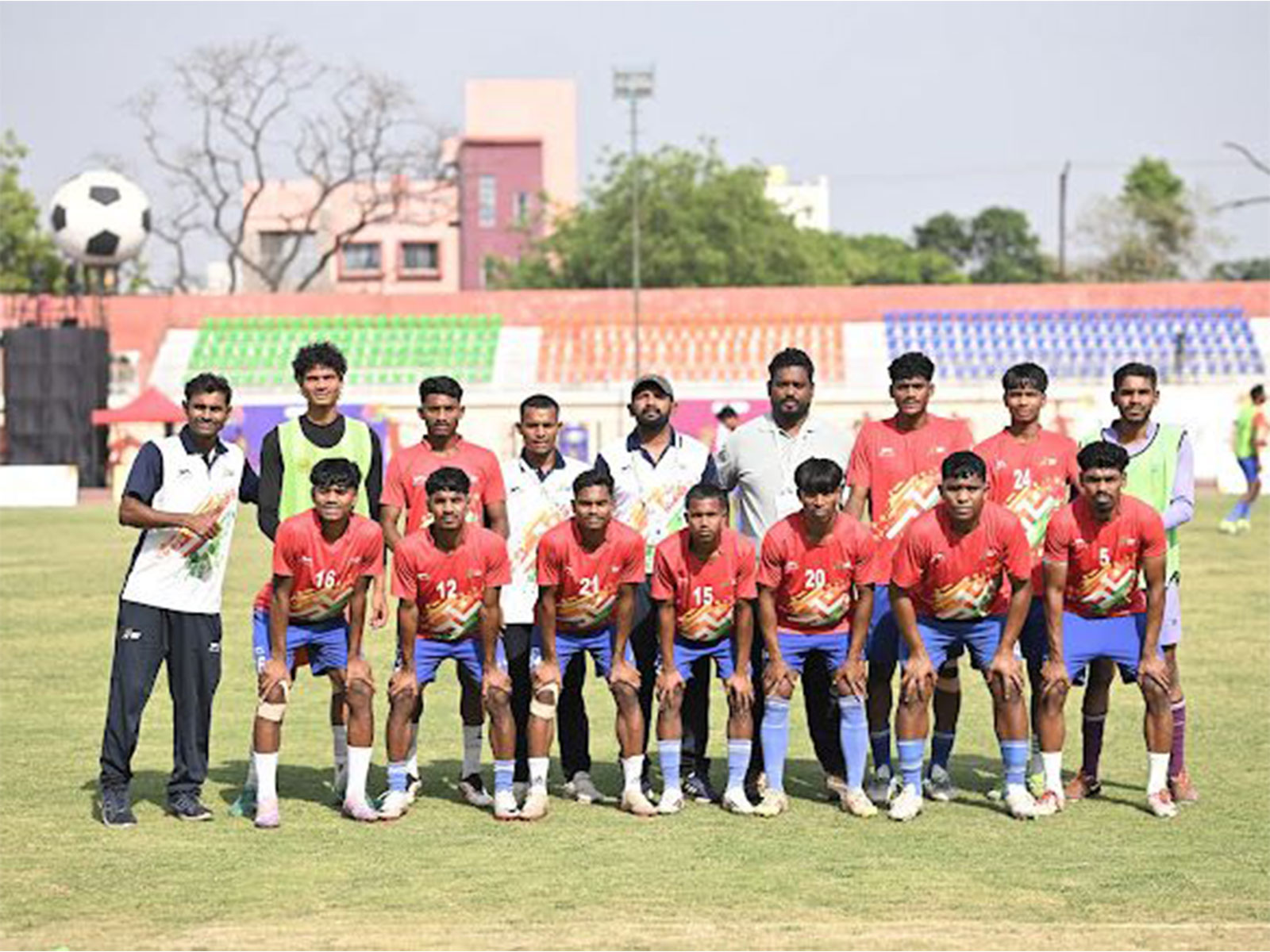 Football players from Ramkrishna Mission Ashram’s academy (Photo: KITG)
