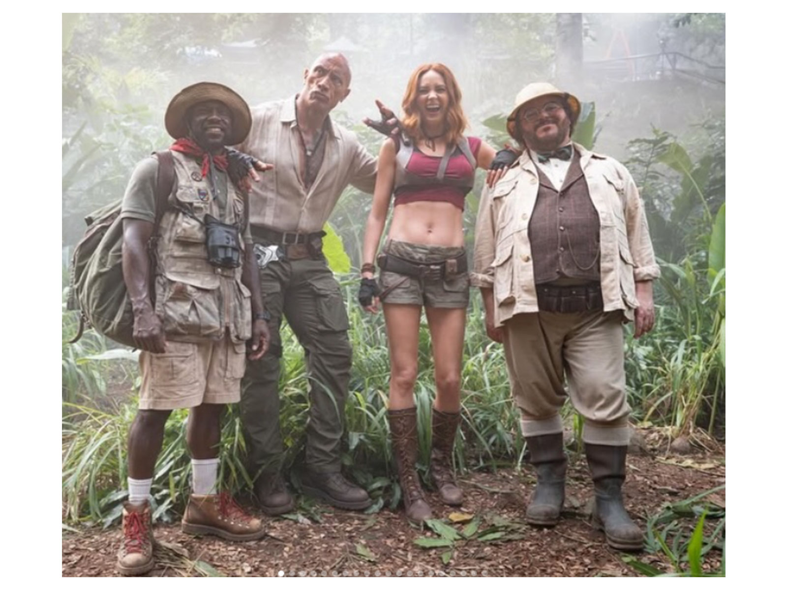 BTS from 'Jumanji' film (Photo/Instagram/@therock) BTS from 'Jumanji' film (Photo/Instagram/@therock)