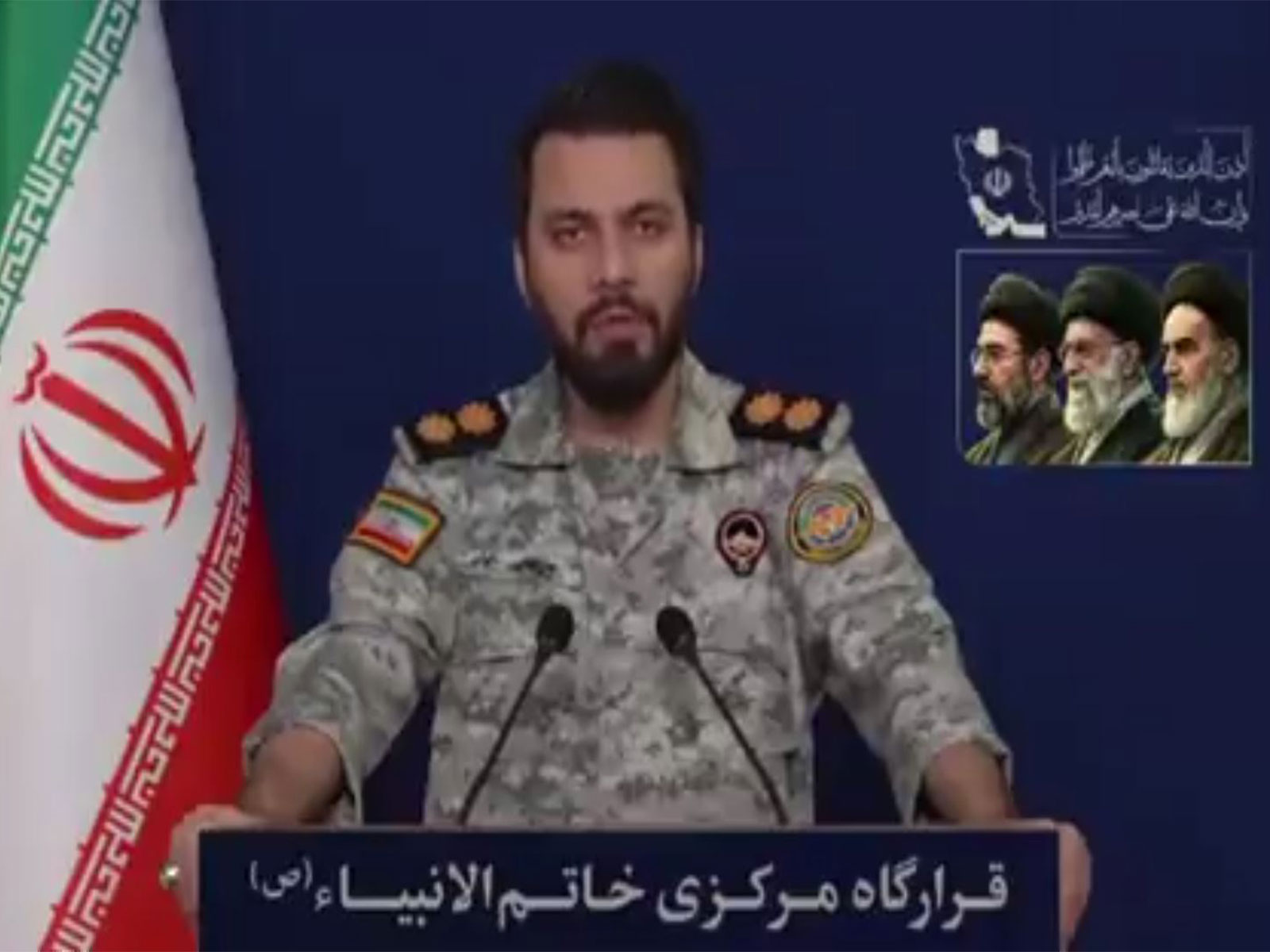 Ebrahim Zolfaghari, spokesperson for the IRGC’s Khatam al-Anbiya Central Headquarters (Image Source: Iranian state media) Ebrahim Zolfaghari, spokesperson for the IRGC’s Khatam al-Anbiya Central Headquarters (Image Source: Iranian state media)