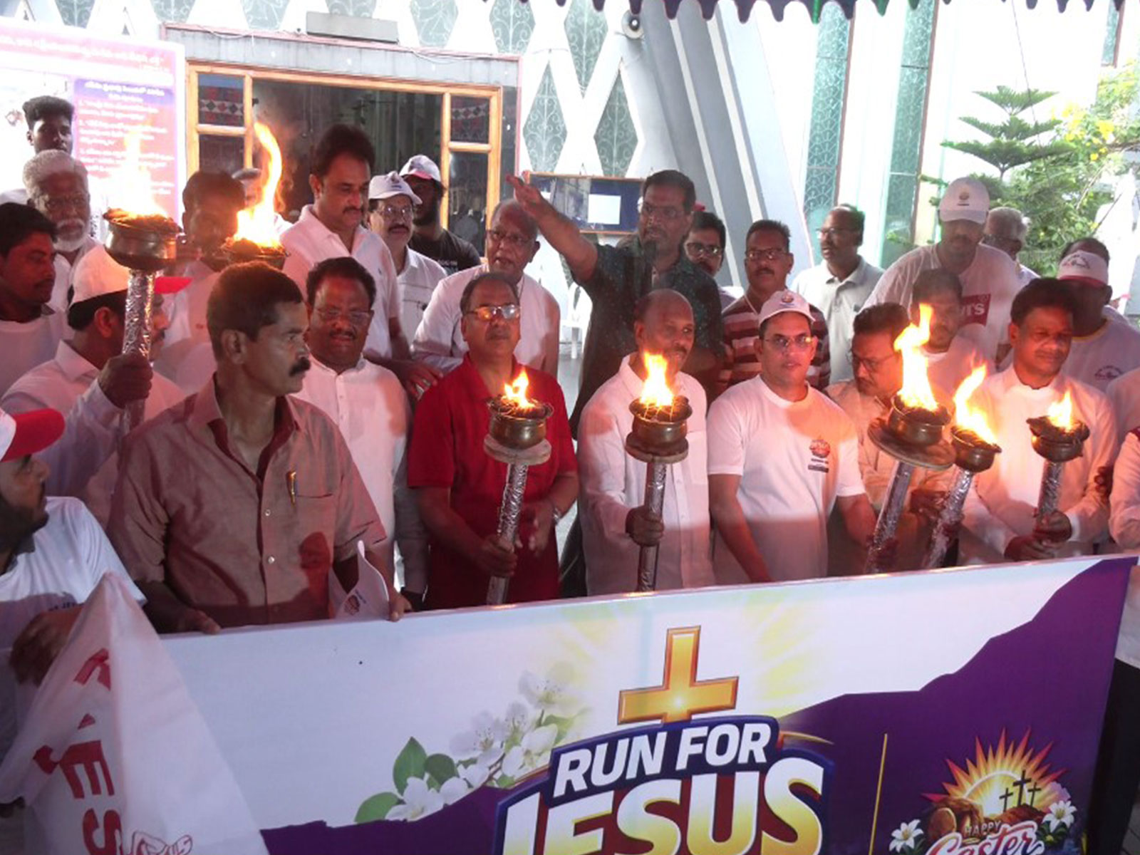 Visual of 'Run for Jesus' rally in Vijayawada (Photo/ANI)