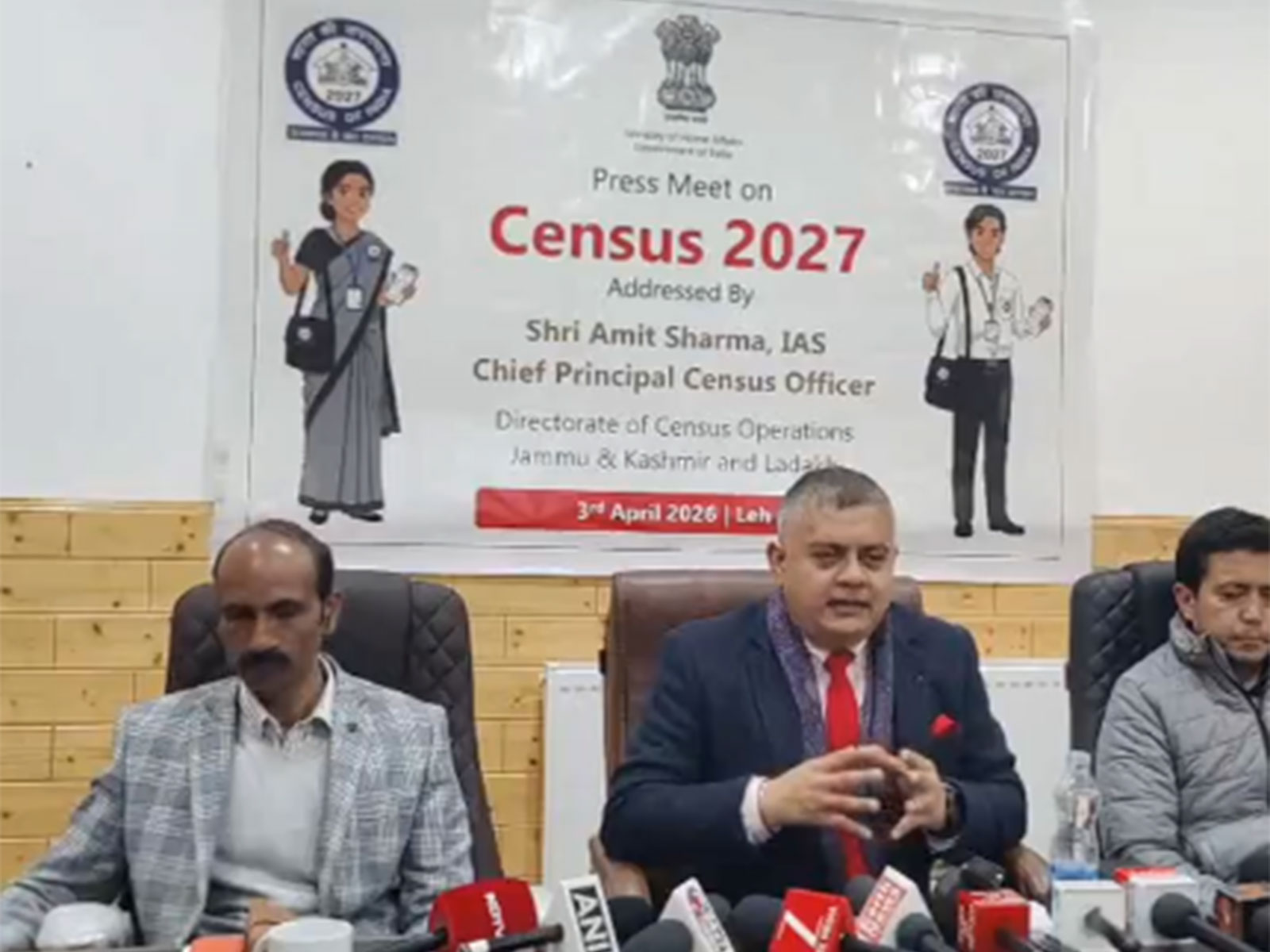 Director Census Operations for Union Territories of Jammu & Kashmir and Ladakh Amit Sharma (Photo/ANI)