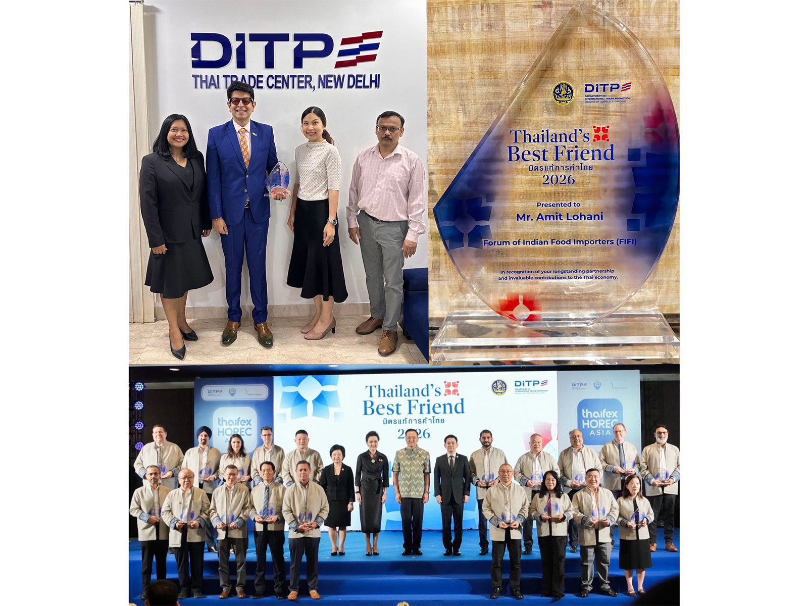 Amit Lohani bestowed with Thailand Best Friend Award 2026 by Prime Minister Anutin Charnvirakul