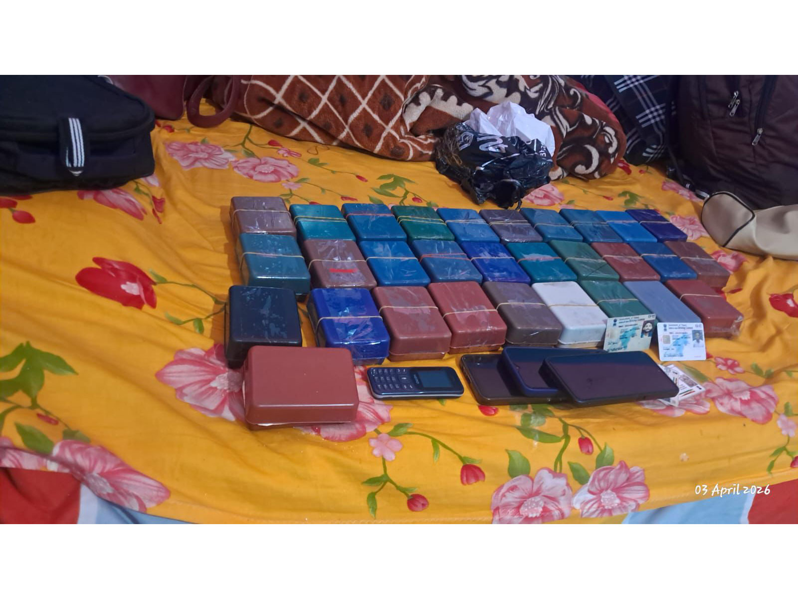 Recovered heroin by Assam Rifles Battalion (Photo/ANI) Recovered heroin by Assam Rifles Battalion (Photo/ANI)