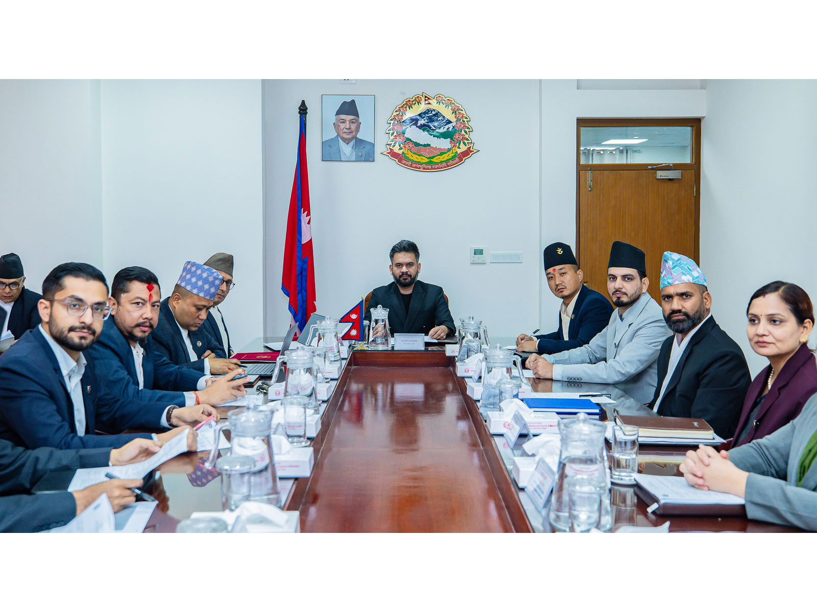 The meeting of the Council of Ministers held at the Office of the Prime Minister in Kathmandu (Photo/NepalPMO) The meeting of the Council of Ministers held at the Office of the Prime Minister in Kathmandu (Photo/NepalPMO)