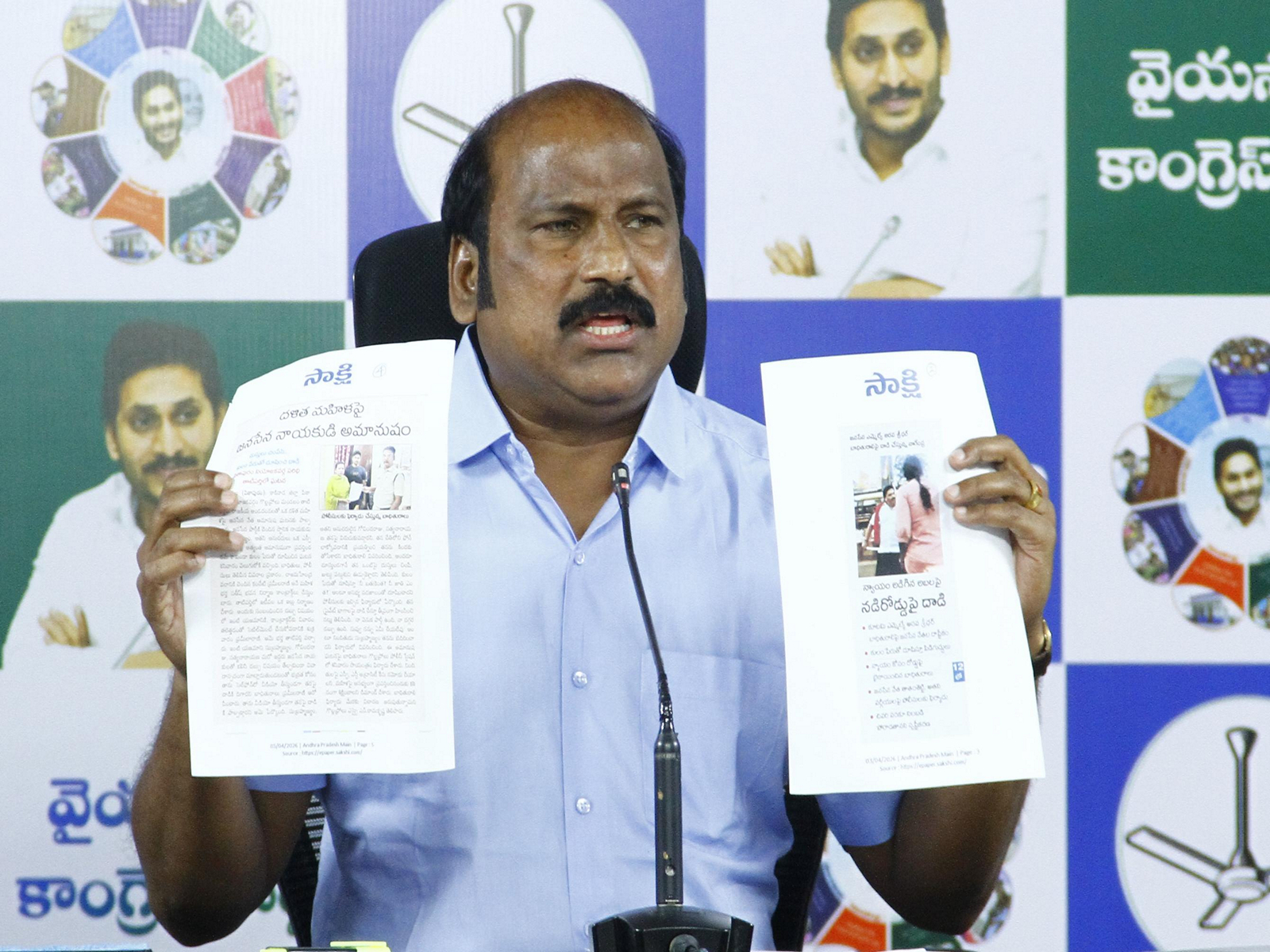 YSRCP SC Cell President and former MLA TJR Sudhakar Babu. (Photo/ANI) YSRCP SC Cell President and former MLA TJR Sudhakar Babu. (Photo/ANI)