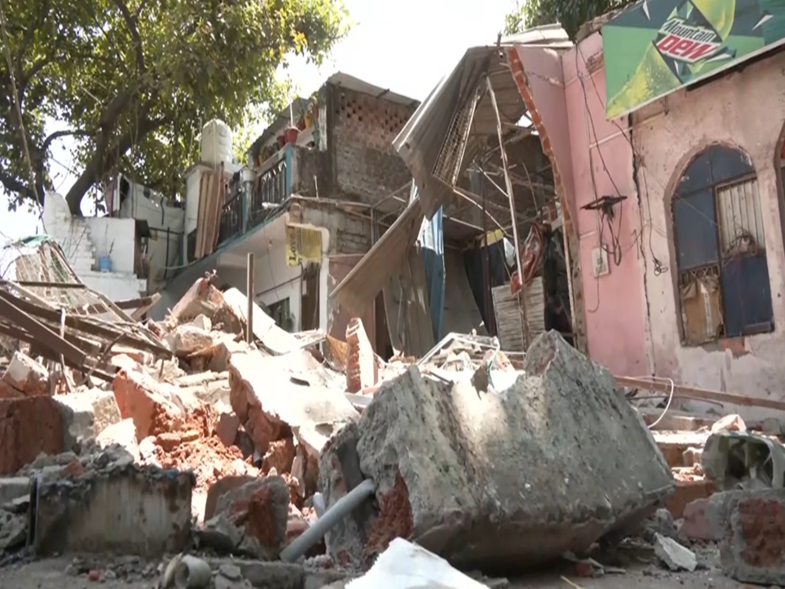 Structures demolished (Photo/ANI)