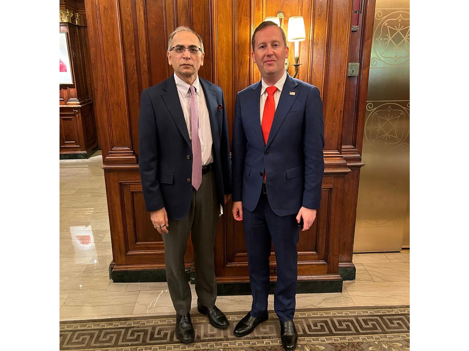 Ambassador Vinay Mohan Kwatra and Ambassador Sergio Gor (Photo/X@AmbVMKwatra)