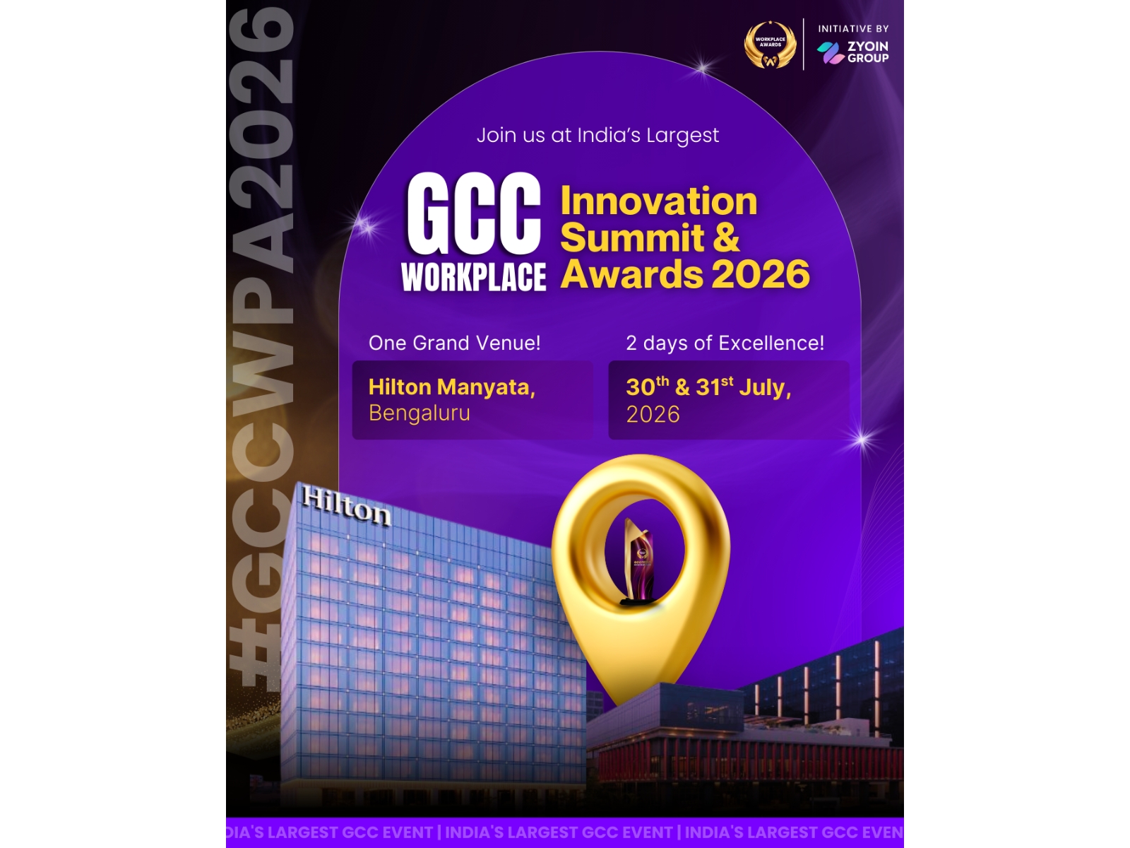India’s Largest GCC Recognition Platform Returns: GCC Workplace Innovation Summit and Awards 2026 Announced in Bengaluru