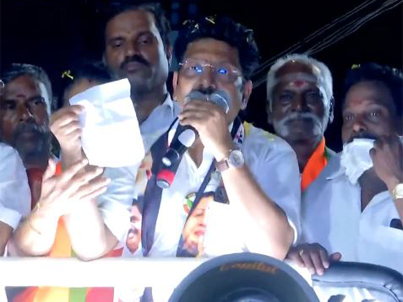 AIADMK candidate for the Madurai North constituency, P Saravanan (Photo/ANI) AIADMK candidate for the Madurai North constituency, P Saravanan (Photo/ANI)