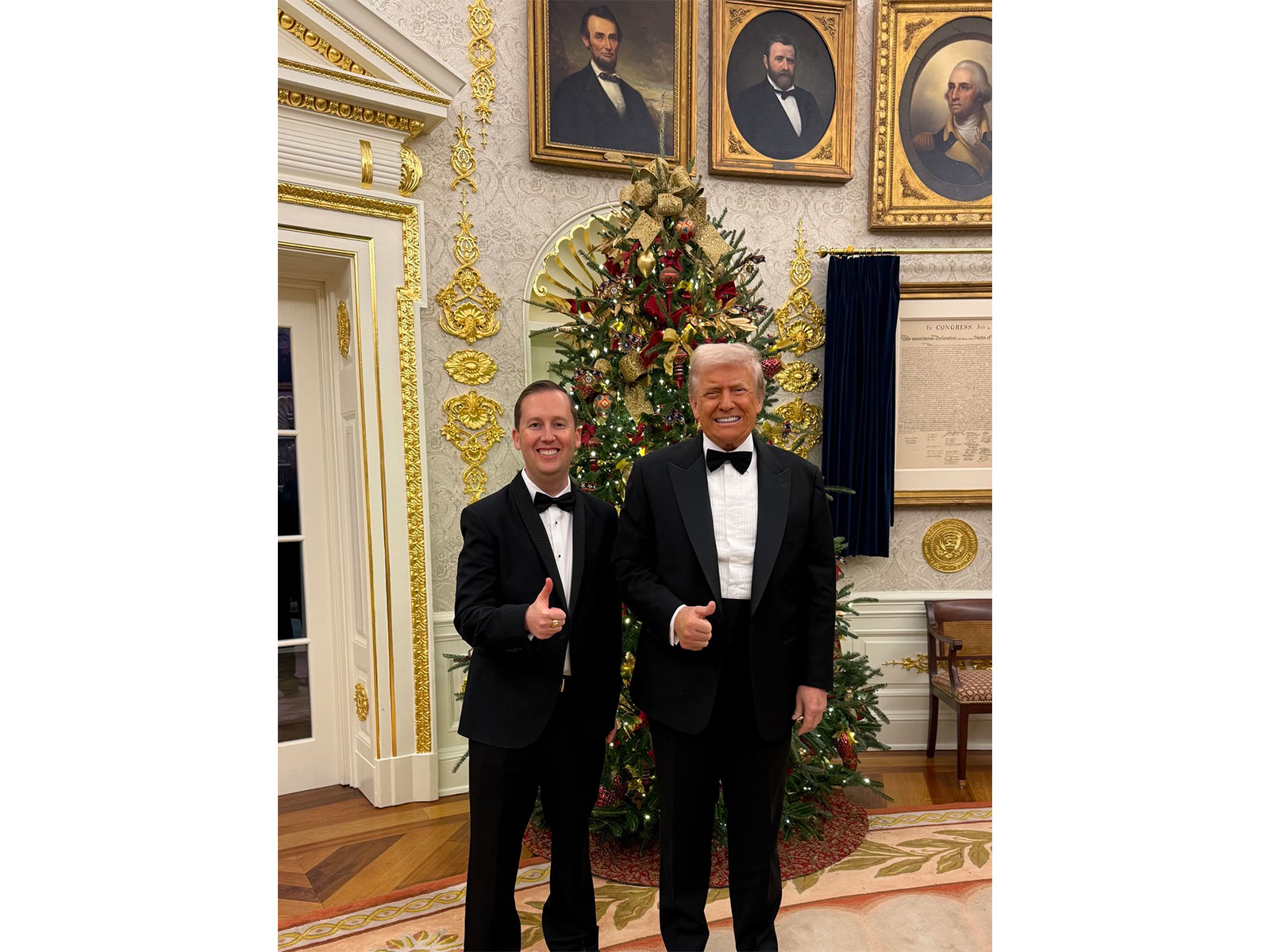 US Ambassador to India, Sergio Gor with US President Donald Trump (Photo: X@USAndIndia)