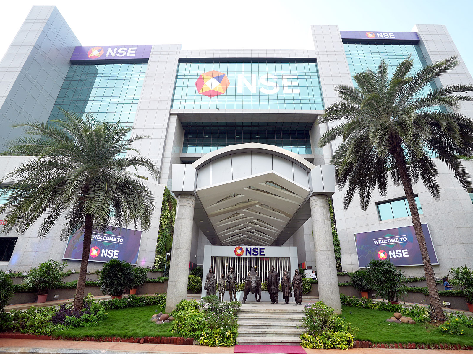A view of the newly renovated NSE atrium (File Photo/ANI) A view of the newly renovated NSE atrium (File Photo/ANI)