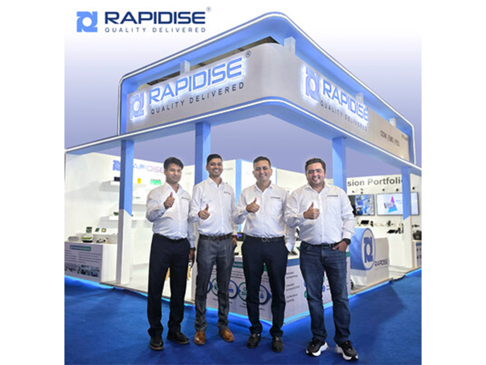 Rapidise Leadership Team at Electronica 2026, Noida Rapidise Leadership Team at Electronica 2026, Noida