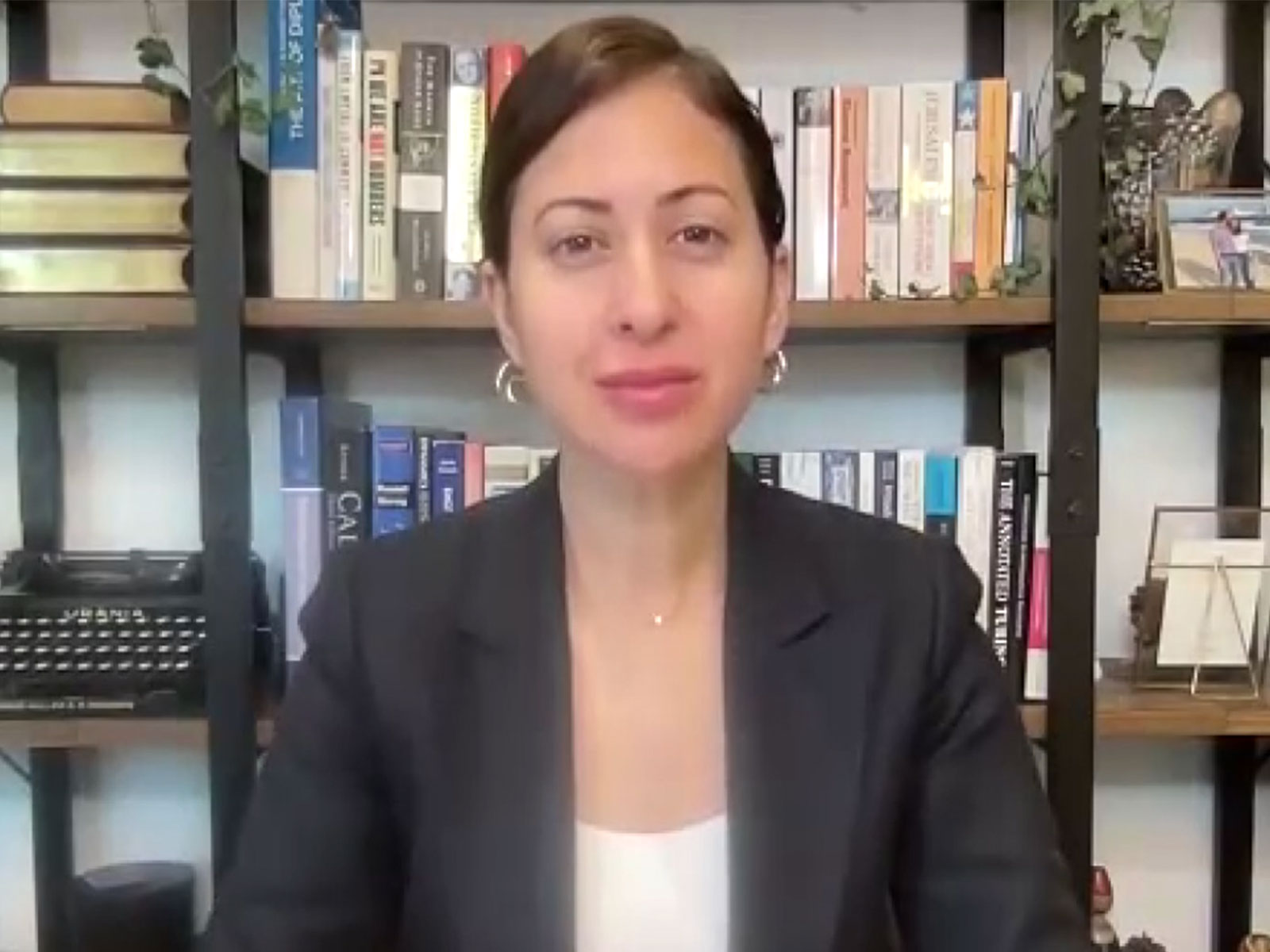  Jasmine El‑Gamal, Former Pentagon Middle East advisor and CEO of Averos Strategies (Photo/ANI)