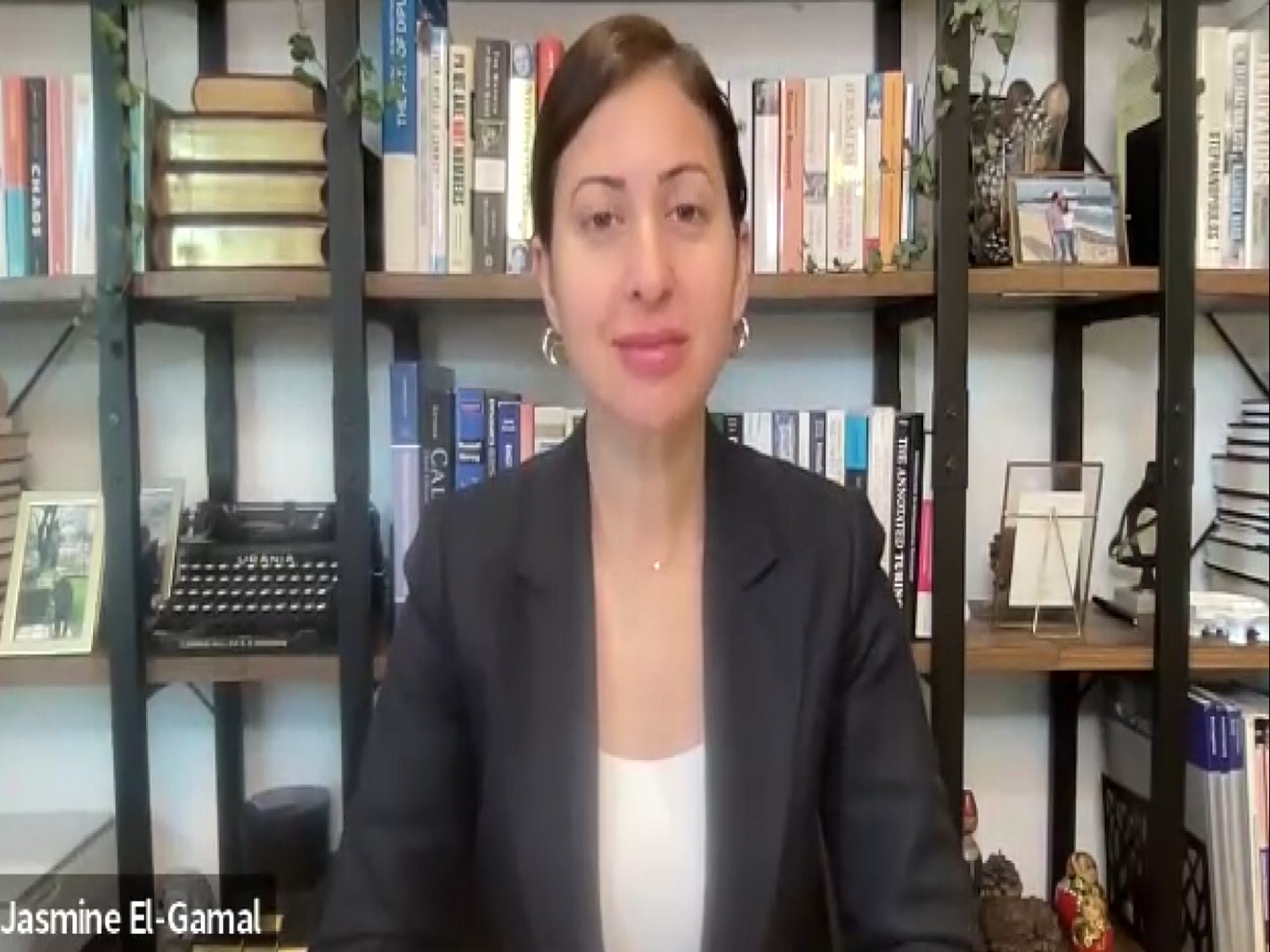 Jasmine El‑Gamal, Former Pentagon Middle East advisor and CEO of Averos Strategies (Photo/ANI)