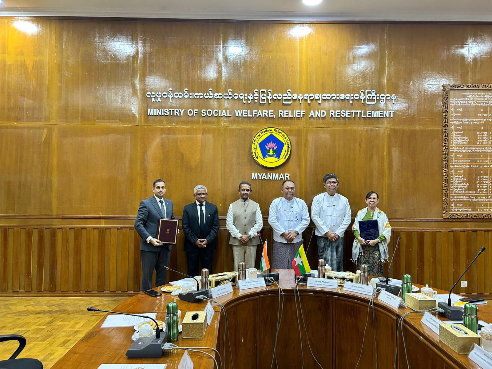 India, Myanmar sign MoU for school project in Nay Pyi Taw (Photo/X@KVSinghMPGonda)