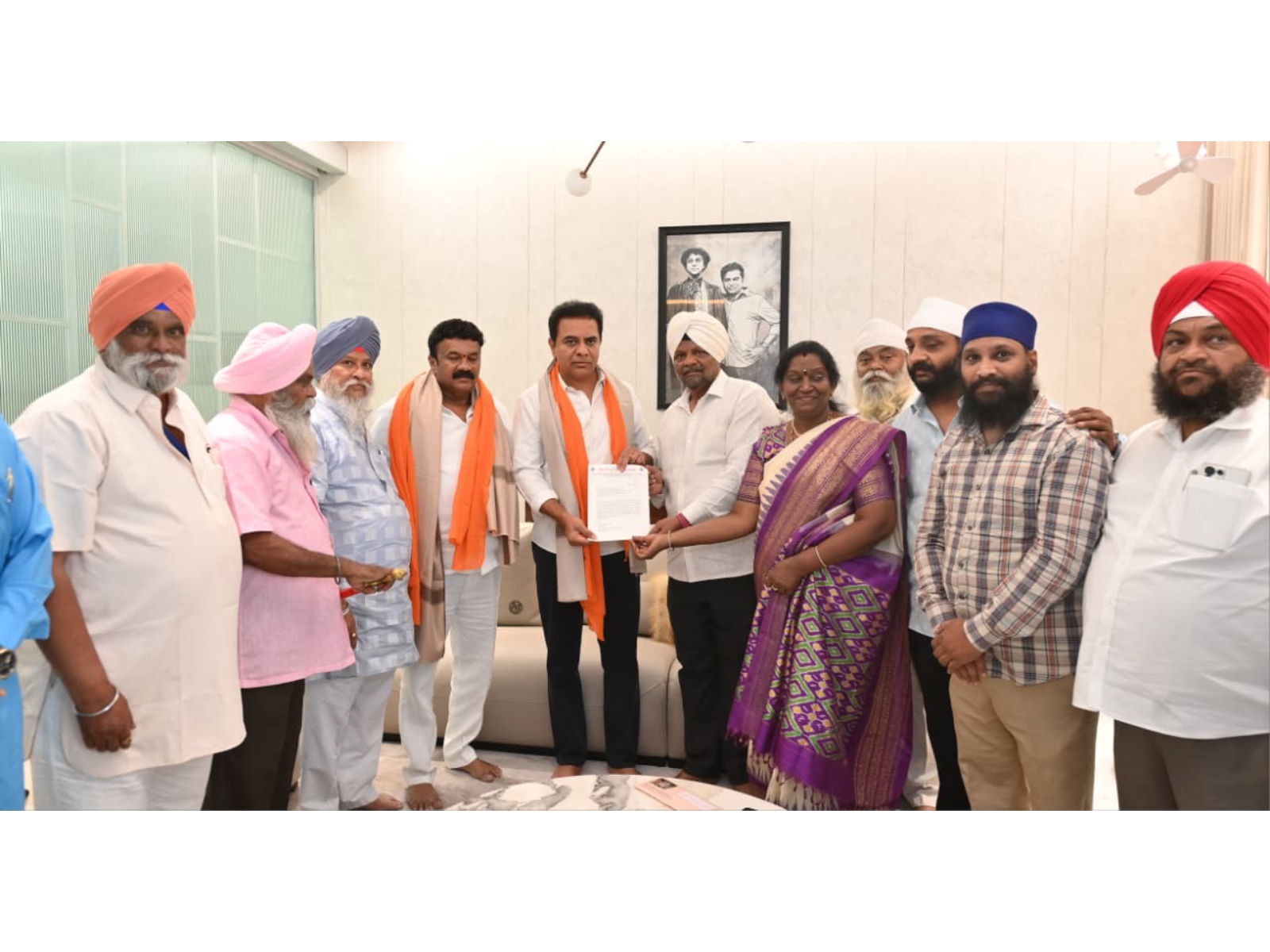 Ameerpet Gurudwara invites KTR for 'Baisakhi' (Photo/BRS)
