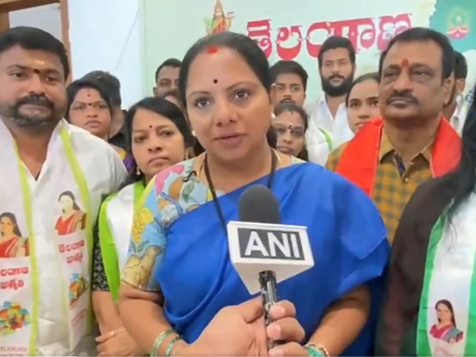 Telangana Jagruthi founder K. Kavitha (Photo/ANI)