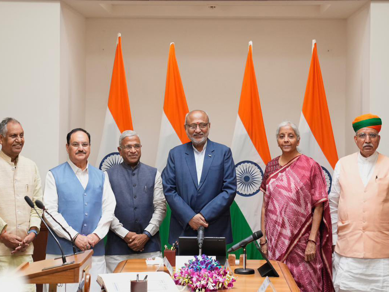 Harivansh takes oath as Rajya Sabha MP in presence of Vice President (Photo/ANI)