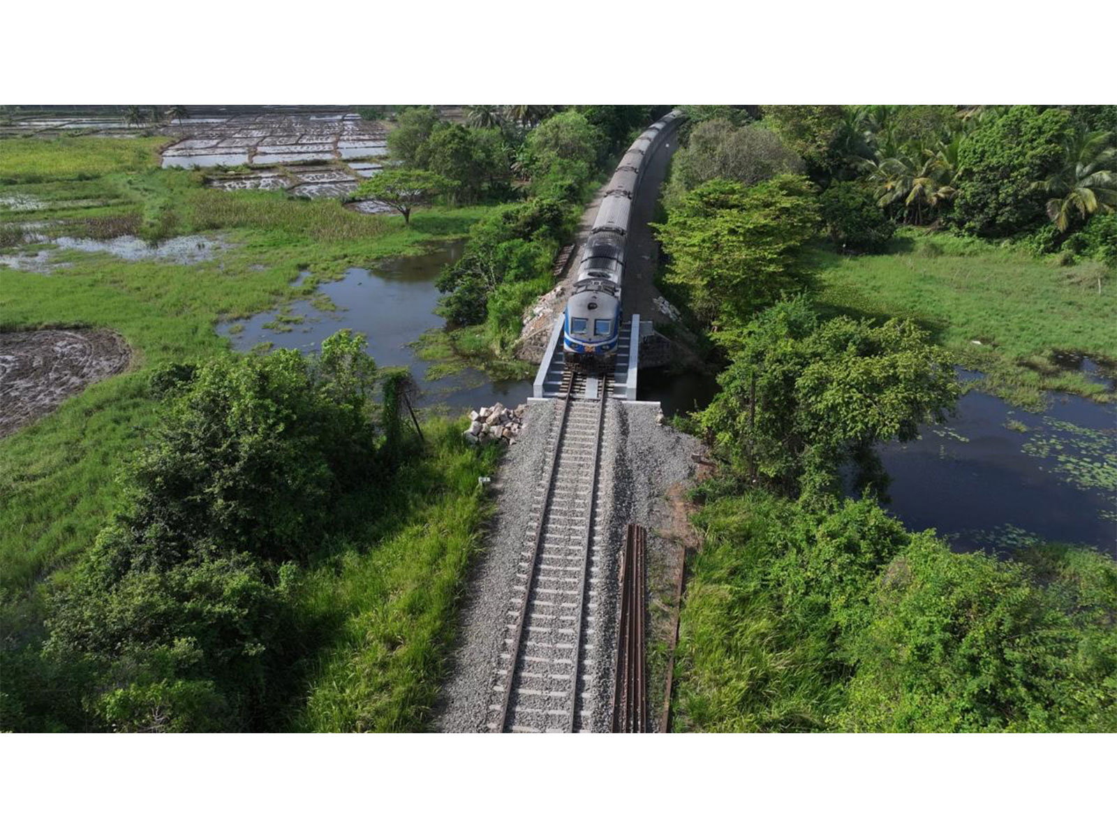 Post Cyclone Ditwah, India-supported restoration of Northern Railway Line resumes services (Photo/X/@IndiainSL) Post Cyclone Ditwah, India-supported restoration of Northern Railway Line resumes services (Photo/X/@IndiainSL)