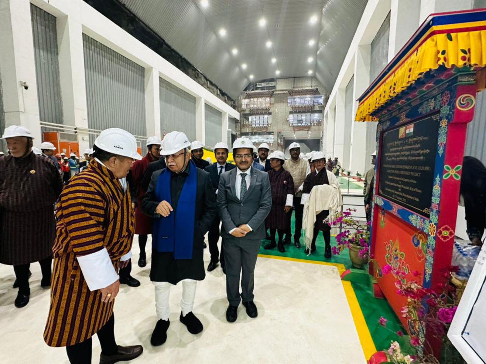 Union Minister Manohar Lal Khattar at Punatsangchhu-II Hydroelectric Project alongside Bhutan's Energy Minister Gem Tshering (Photo/X/@mlkhattar) Union Minister Manohar Lal Khattar at Punatsangchhu-II Hydroelectric Project alongside Bhutan's Energy Minister Gem Tshering (Photo/X/@mlkhattar)