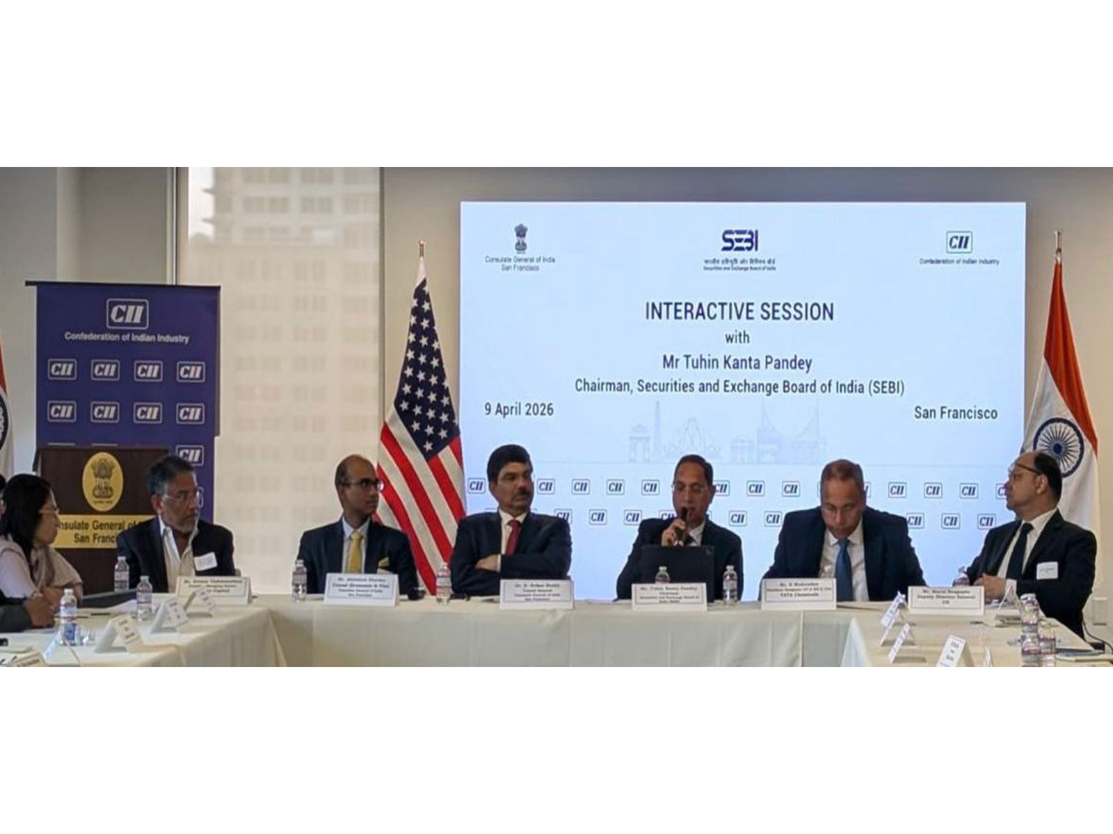 SEBI chariman at CII event in San Francisco (Photo/Special arrangement) SEBI chariman at CII event in San Francisco (Photo/Special arrangement)