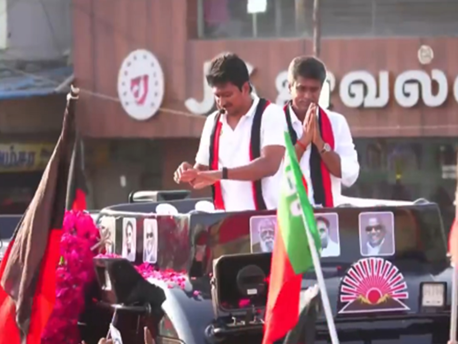 Visual from roadshow in Manachanallur (Photo/ANI)