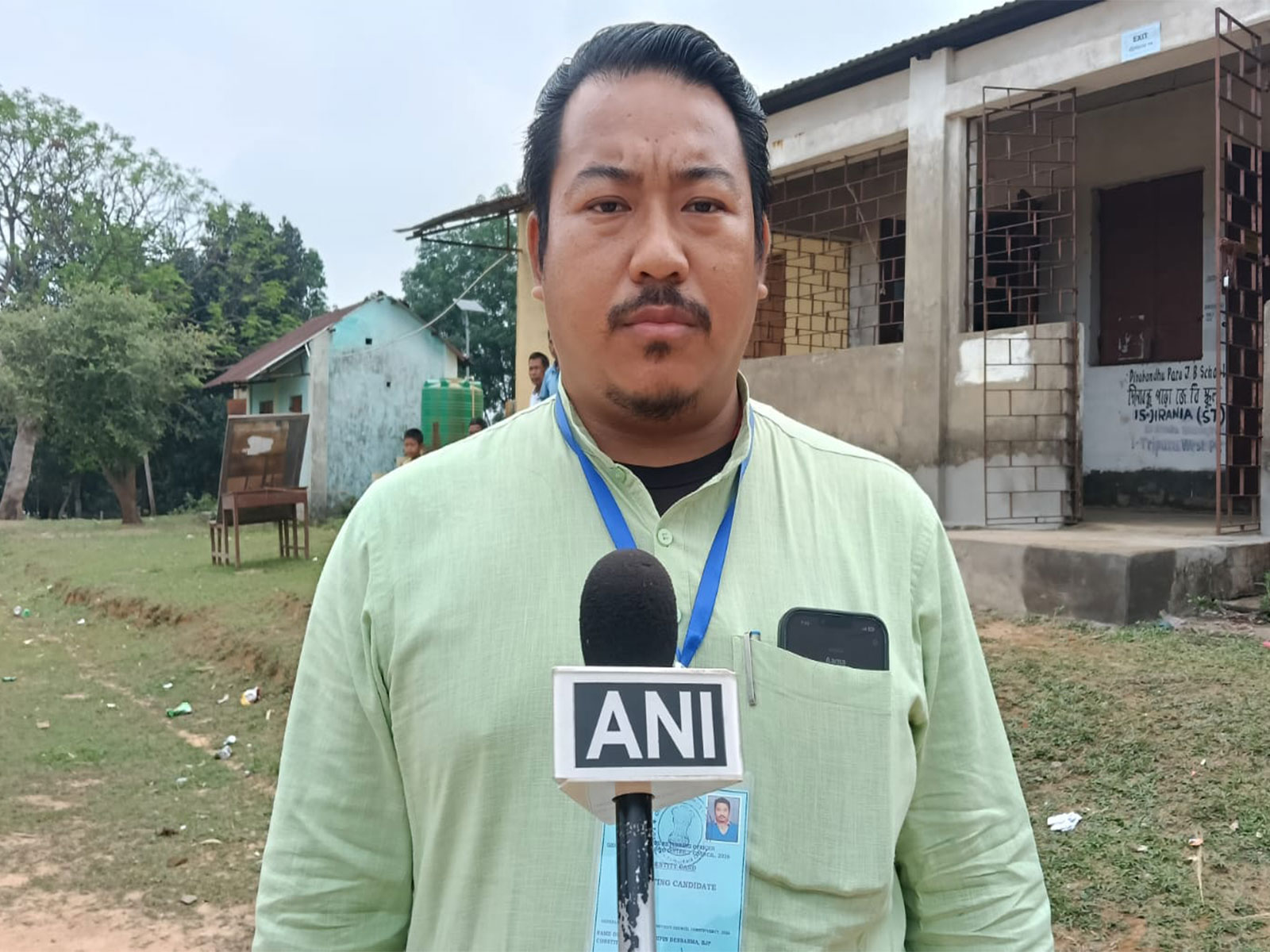 BJP candidate Bipin Debbarma (Photo/ANI)