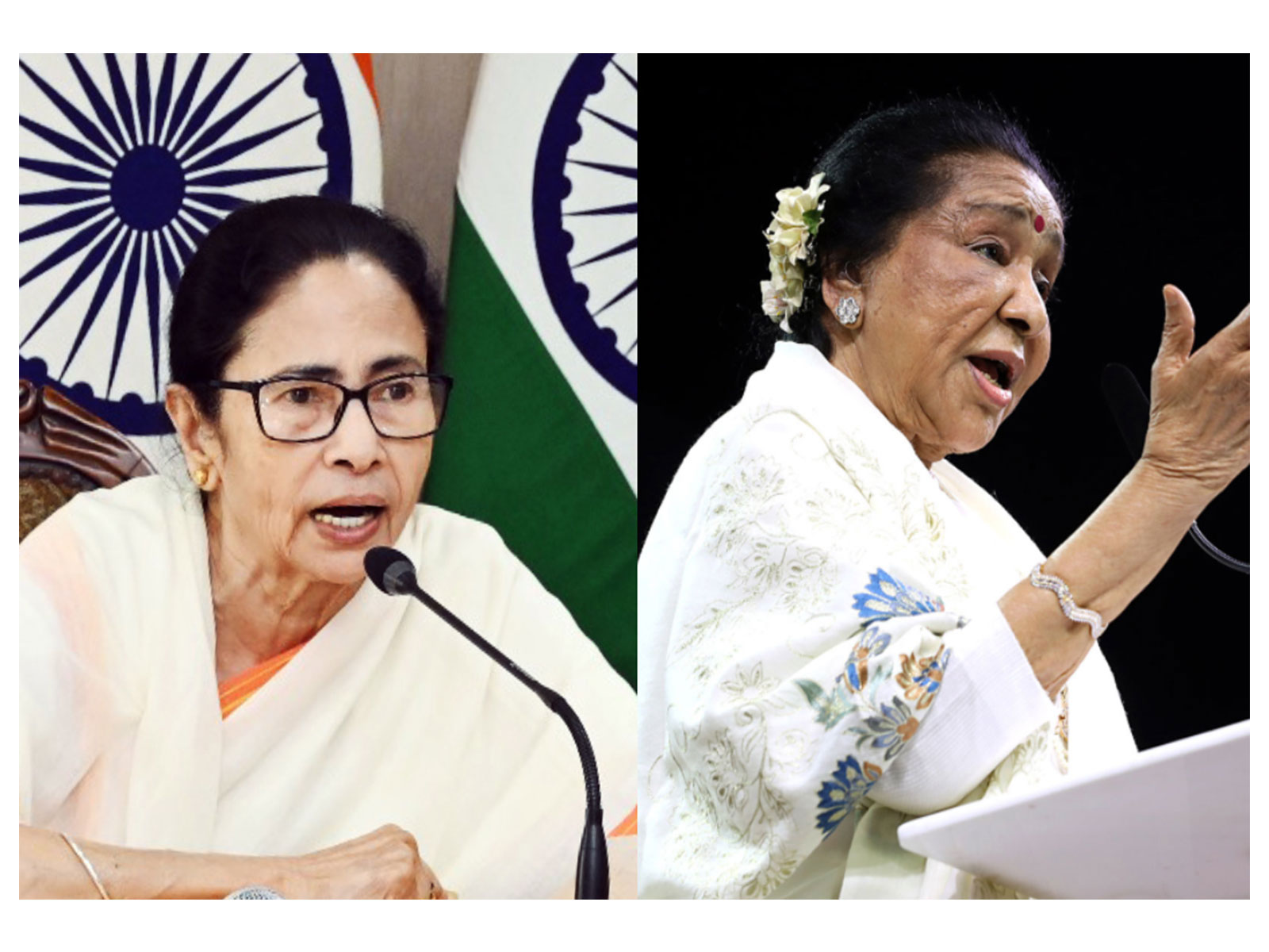 Mamata Banerjee, Asha Bhosle (Photo/ANI) Mamata Banerjee, Asha Bhosle (Photo/ANI)