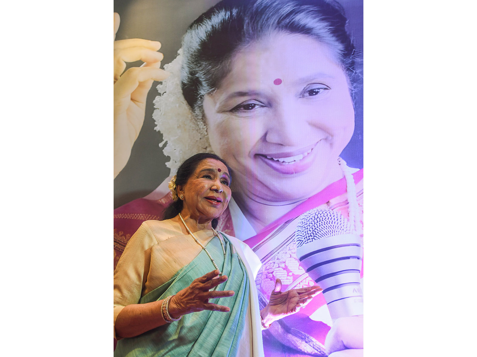 Bollywood legendary singer Asha Bhosle (Photo/ANI)