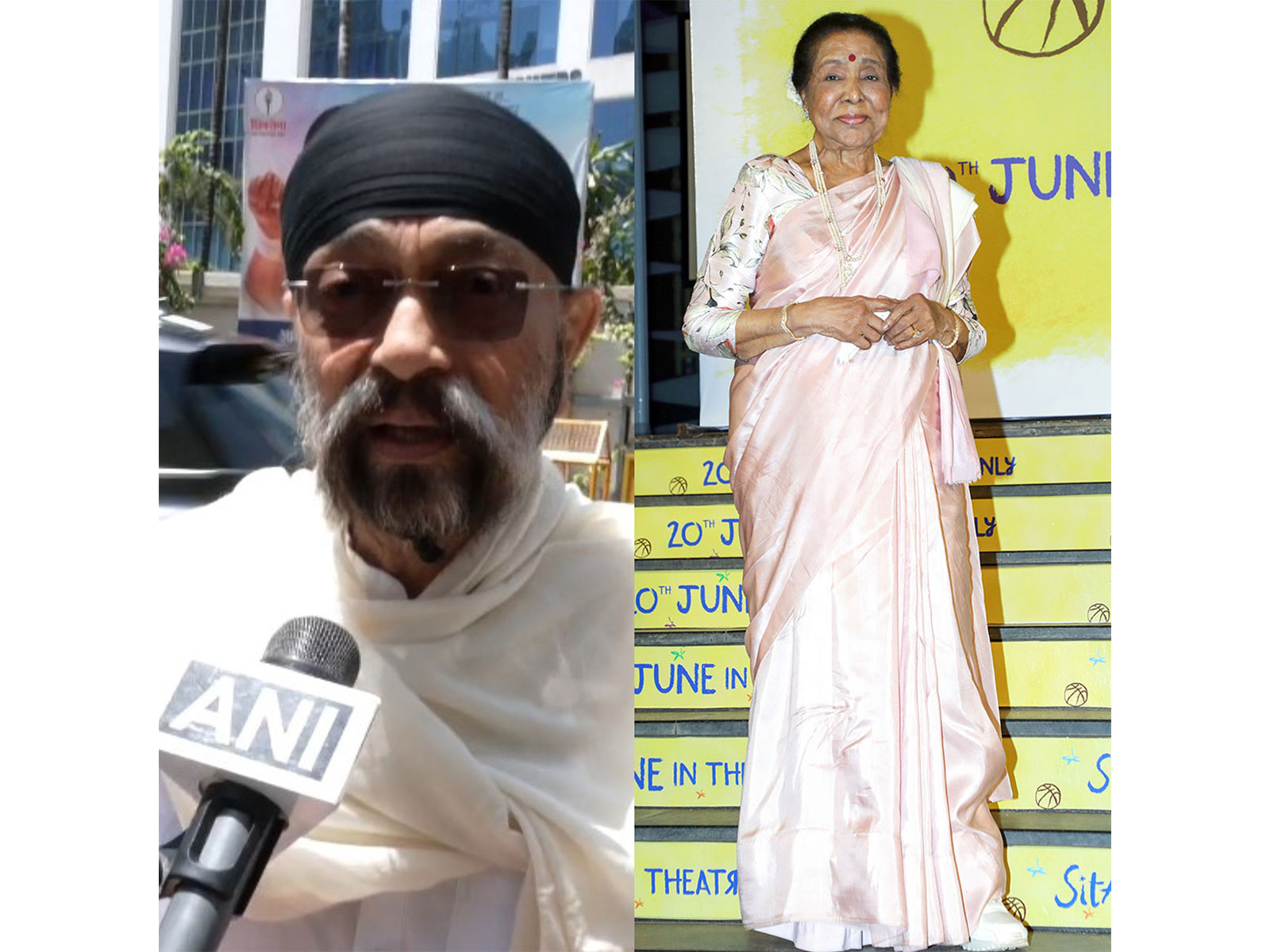 Uttam Singh, Legendary singer Asha Bhosle (Photo/ANI 