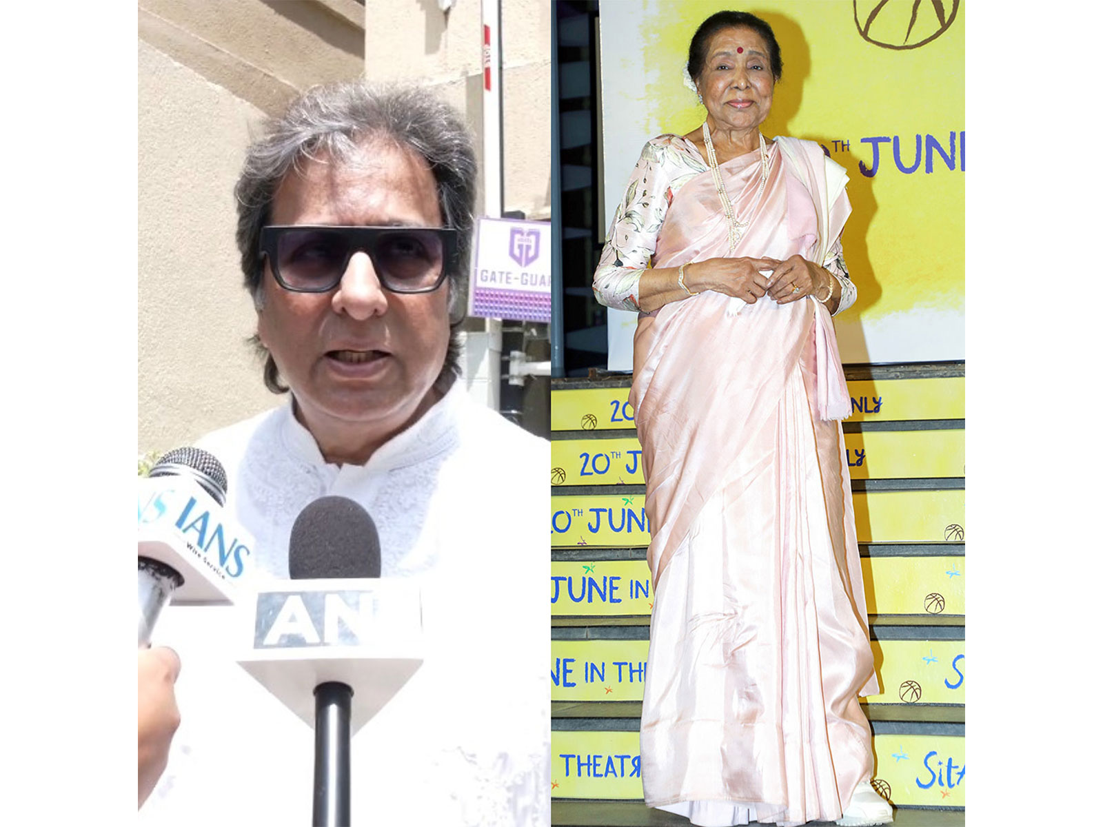 Talat Aziz, Asha Bhosle (Photo/ANI) Talat Aziz, Asha Bhosle (Photo/ANI)