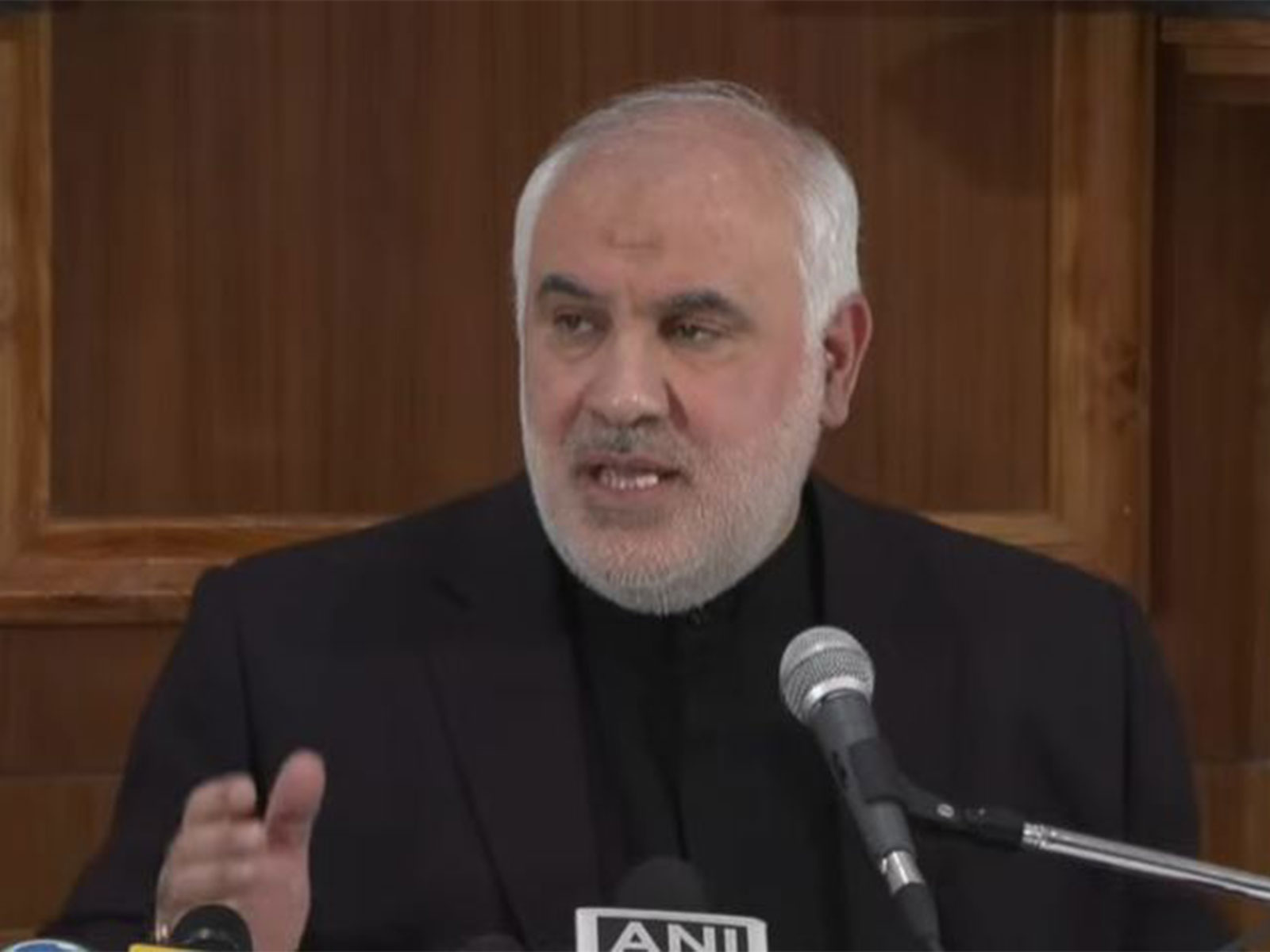 Iran's envoy Mohammad Fathali holds press conference (Photo/ ANI)