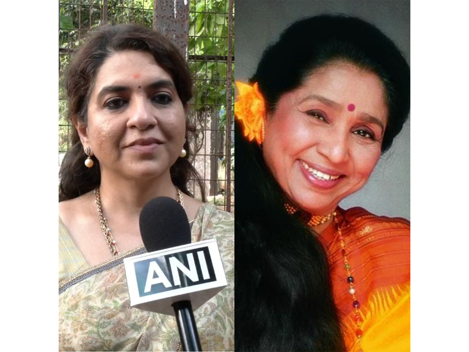 Shaina NC (Photo/ANI) and Asha Bhosle (Image source: Instagram@asha.bhosle) Shaina NC (Photo/ANI) and Asha Bhosle (Image source: Instagram@asha.bhosle)