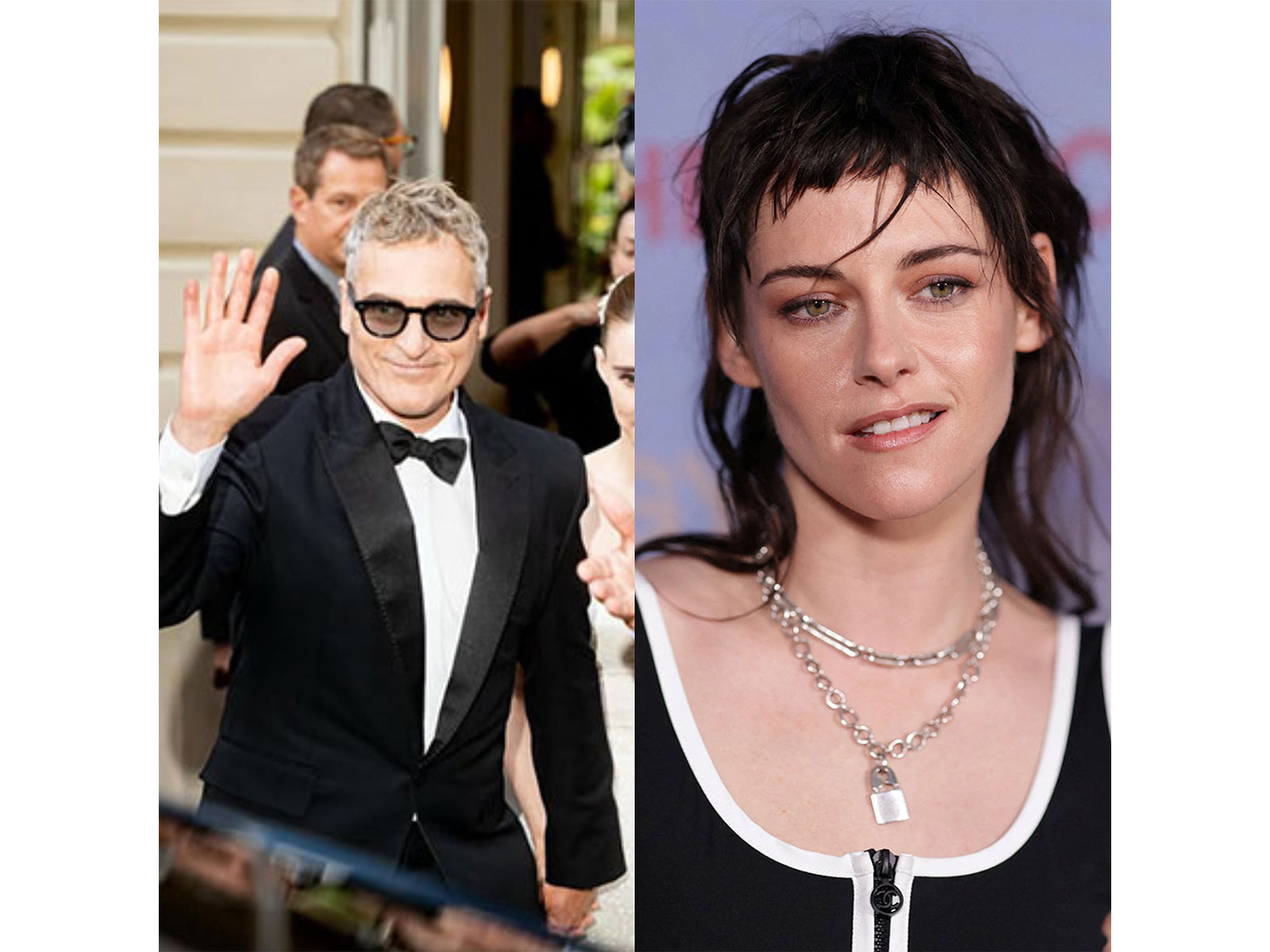 Joaquin Phoenix (Photo/Instagram/@guillaume_bsre) and Kristen Stewart (Photo/Reuters) Joaquin Phoenix (Photo/Instagram/@guillaume_bsre) and Kristen Stewart (Photo/Reuters)