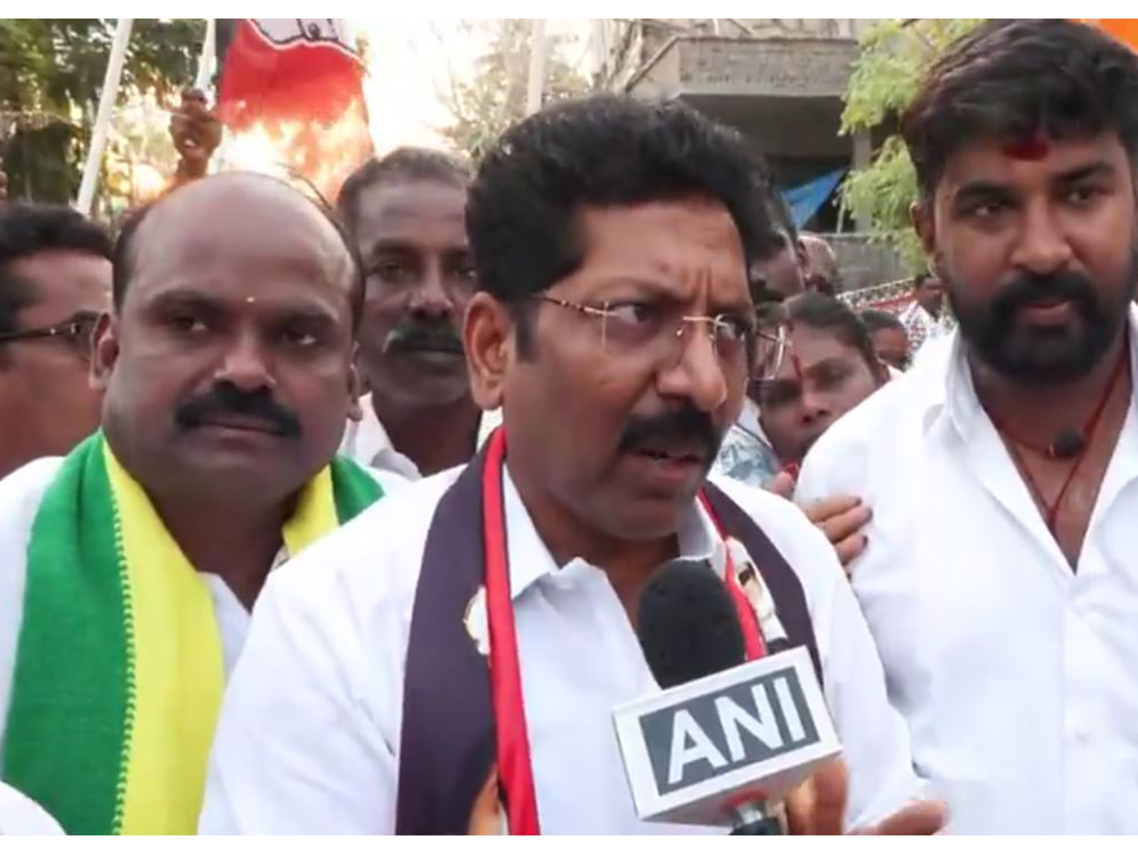 AIADMK candidate for Madurai North constituency, P Saravanan (Photo/ANI)