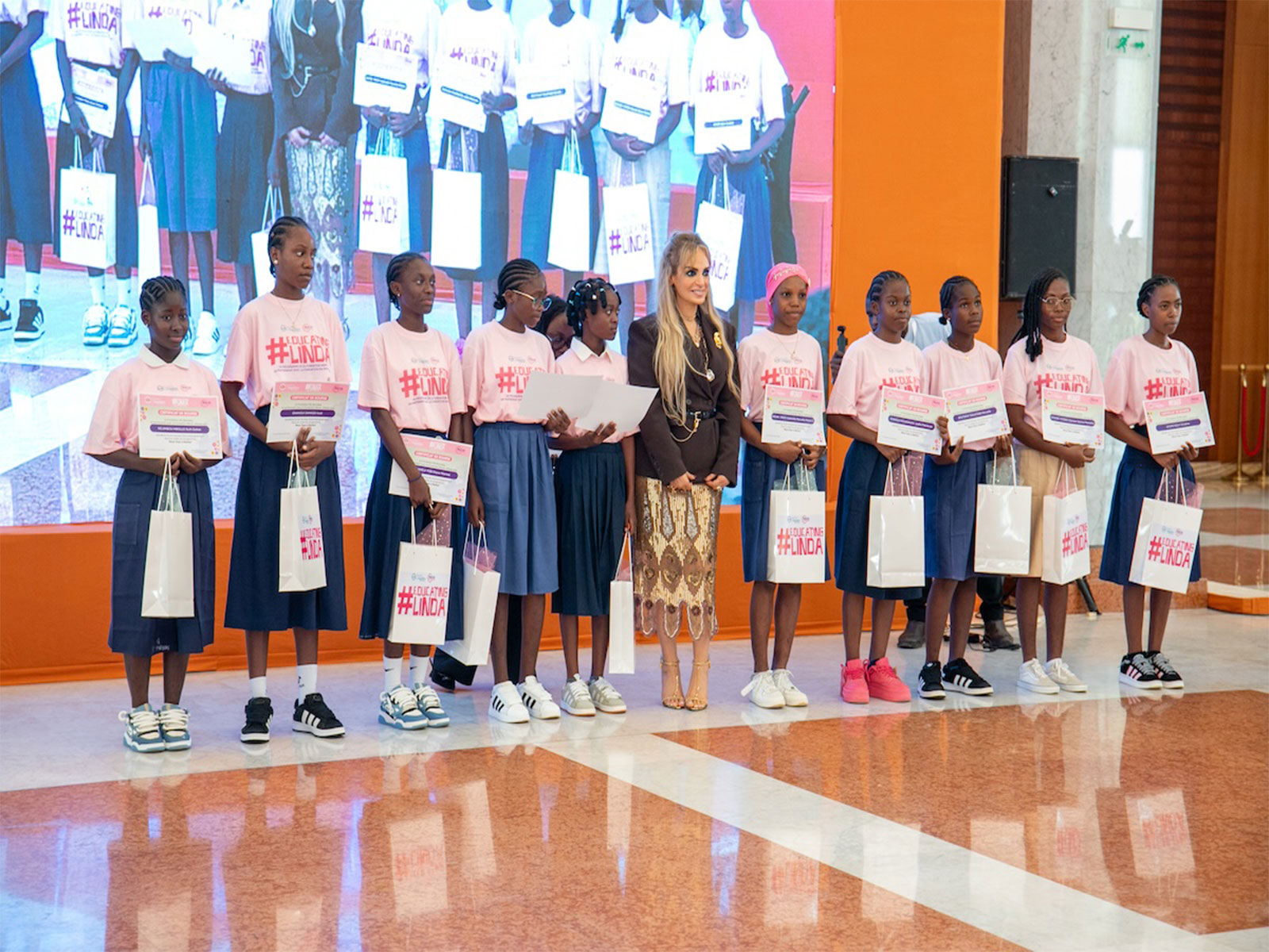 Merck Foundation Chairman & CEO with Gabon First Lady at the State House, Gabon