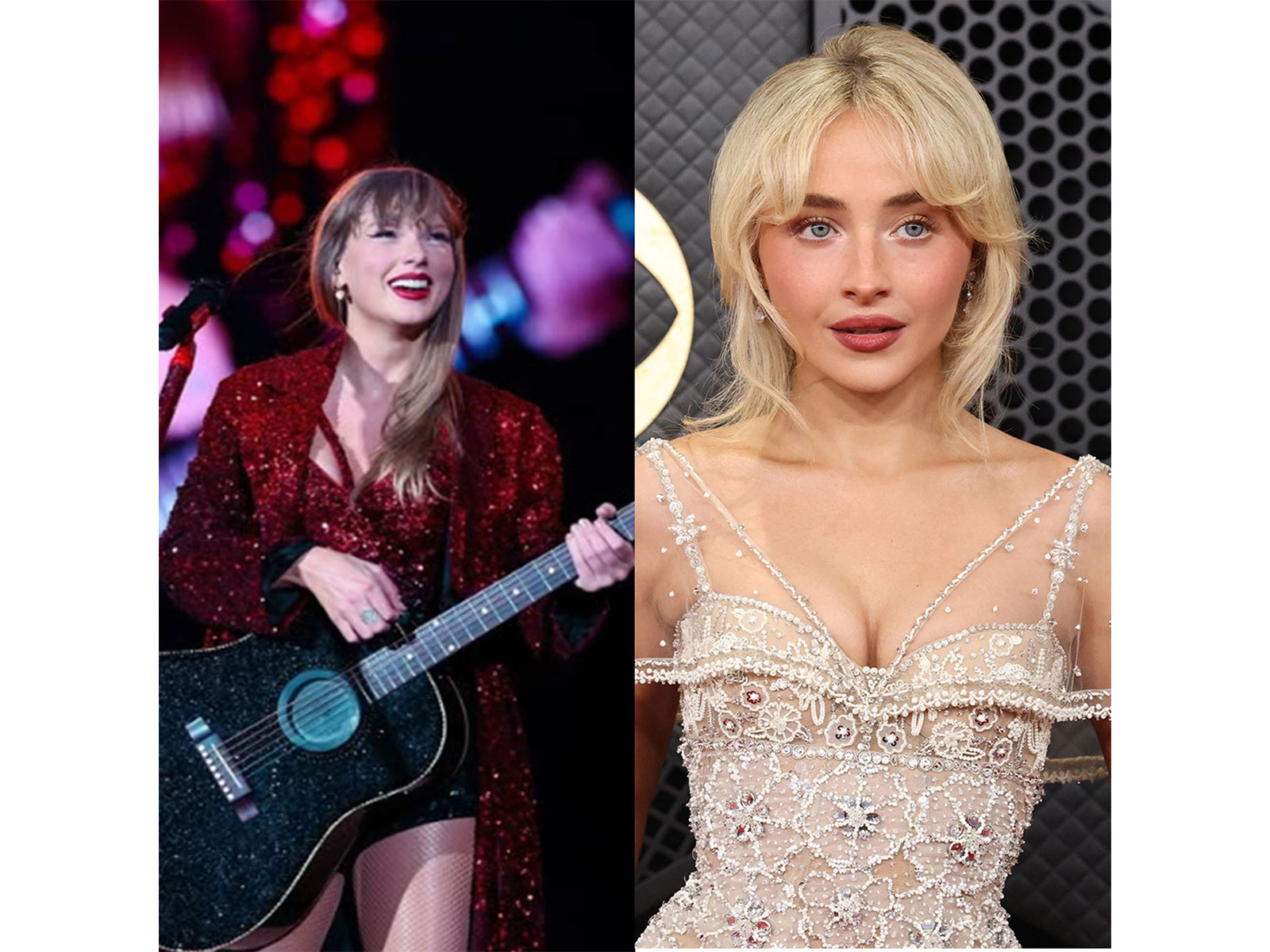 Taylor Swift (Photo: Instagram/ @taylorswift) and Sabrina Carpenter (Photo/Reuters)