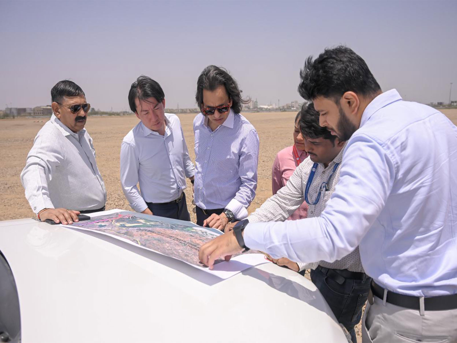 The Japanese delegation exploring Kandla (Photo/ANI) The Japanese delegation exploring Kandla (Photo/ANI)