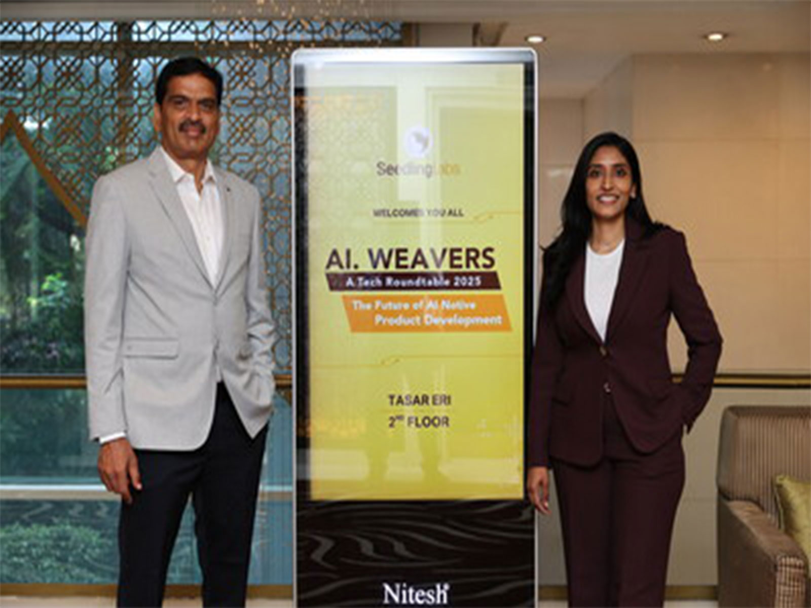 Suribabu Nekkanti, Co-founder, SeedlingLabs and Chairman, Sri Vidyaniketan Group of Institutions (left) and Shanti Kuropati, Founder and CEO (right) Suribabu Nekkanti, Co-founder, SeedlingLabs and Chairman, Sri Vidyaniketan Group of Institutions (left) and Shanti Kuropati, Founder and CEO (right)