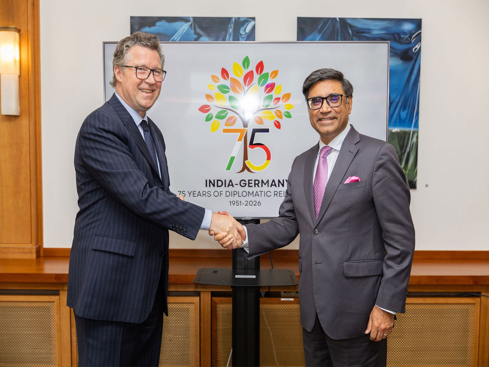 Foreign Secretary Vikram Misri and State Secretary of the German Foreign Office Géza Andreas von Geyr (Photo/X@GermanyDiplo)