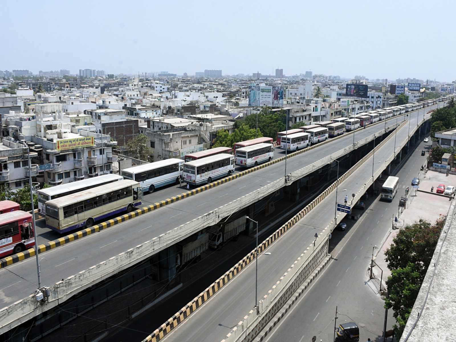 Gujarat State Road Transport Corporation buses (File Photo/ANI)