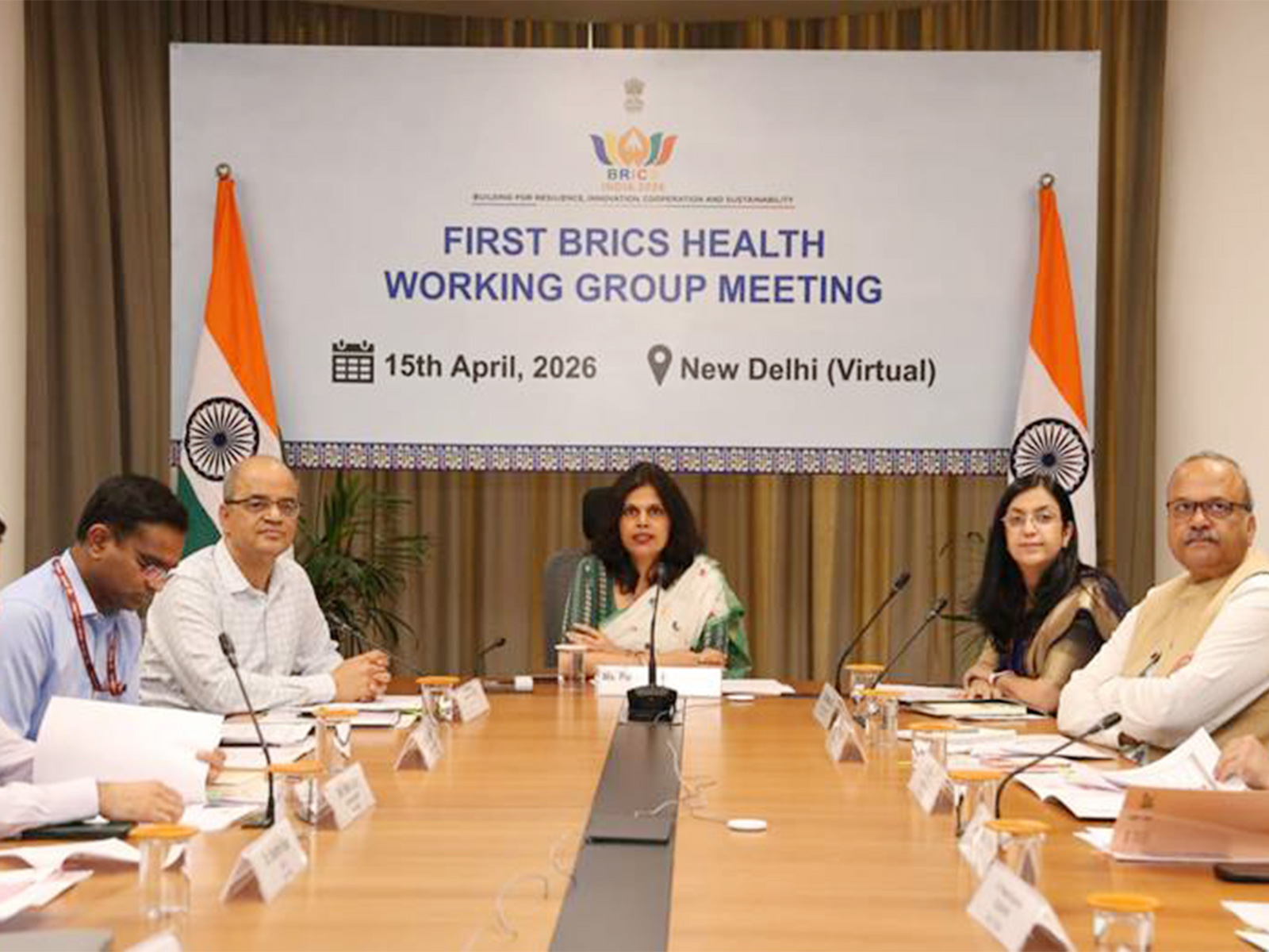 Union Health Ministry hosts first BRICS health working group meeting in Delhi (Photo/PIB) Union Health Ministry hosts first BRICS health working group meeting in Delhi (Photo/PIB)