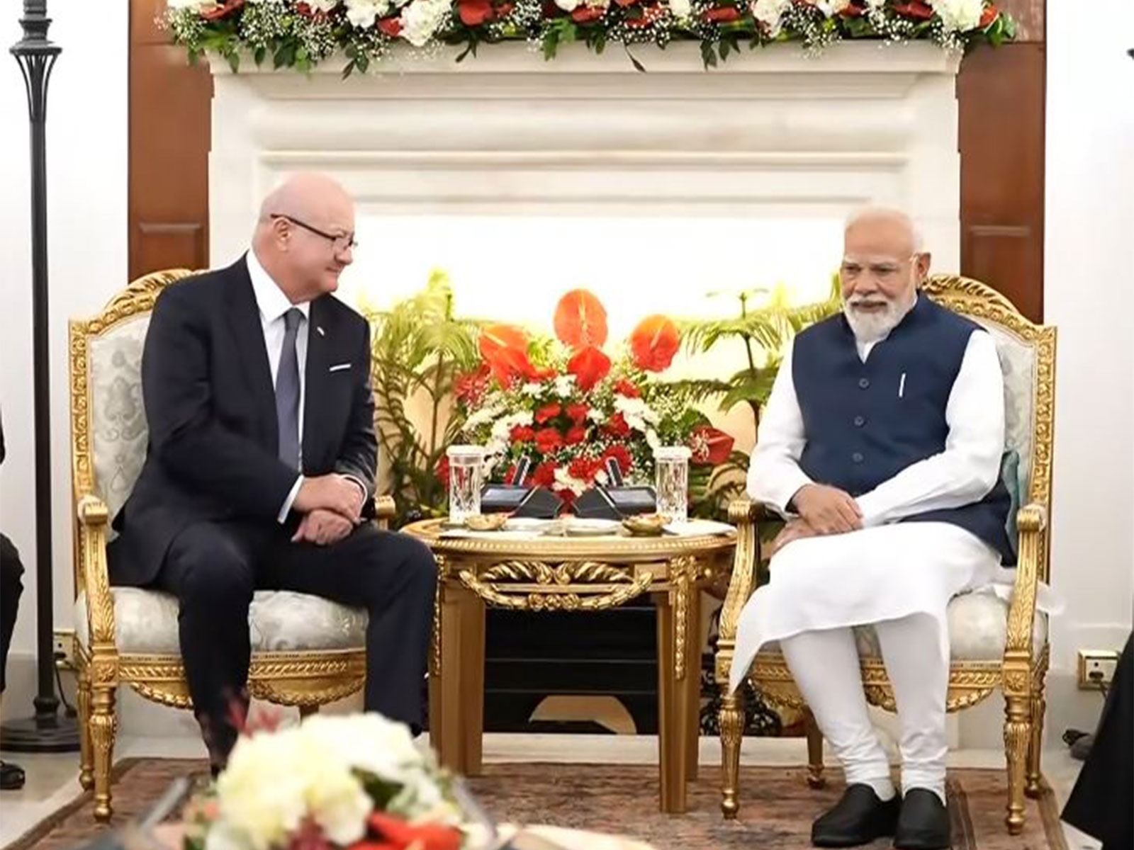 PM Modi holds bilateral talks with Austrian Federal Chancellor Stocker at Hyderabad House (Photo/DD News)