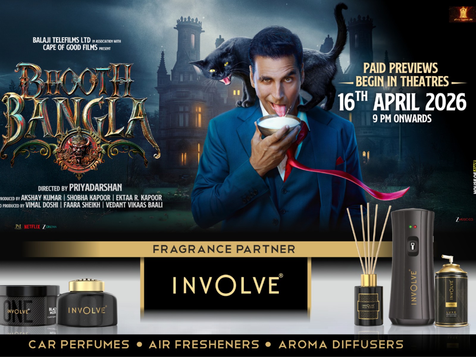Involve Comes on Board as Fragrance Partner for Akshay Kumar’s Bhooth Bangla Involve Comes on Board as Fragrance Partner for Akshay Kumar’s Bhooth Bangla